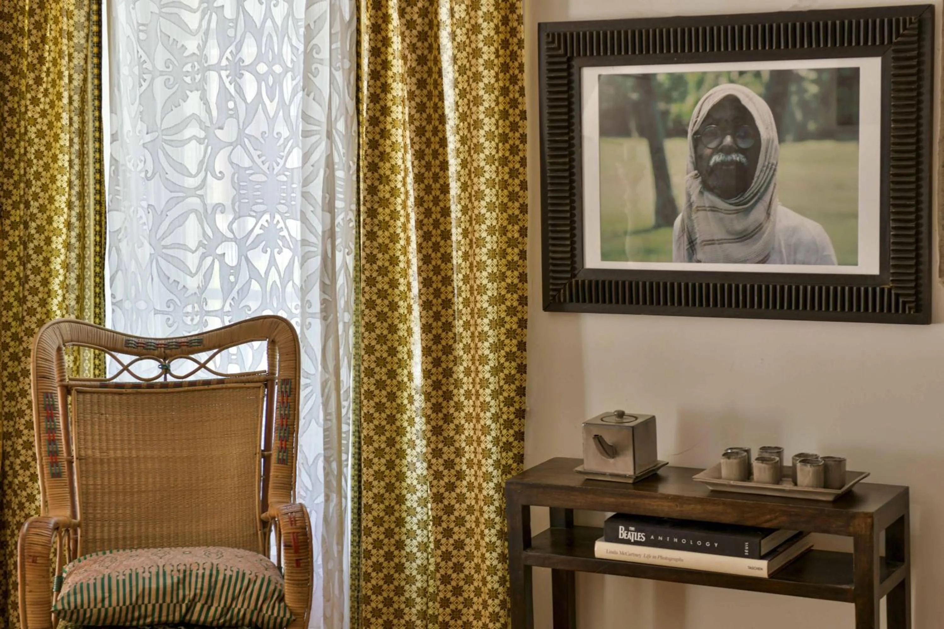 Seating area in Maison d'Hôtes La Singulière