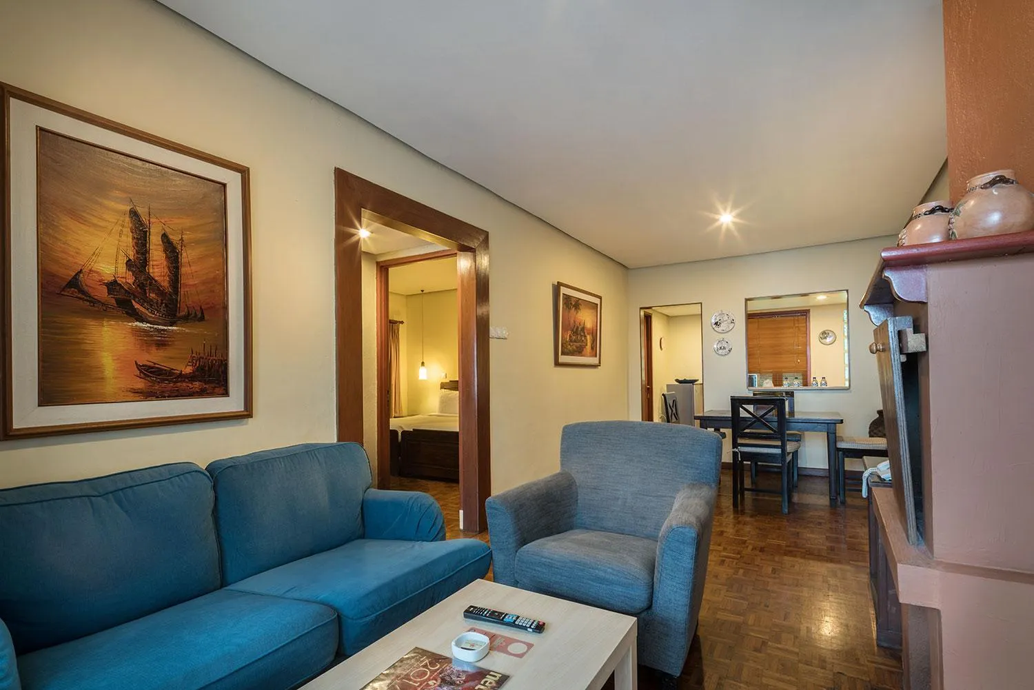 Living room in Puncak Pass Resort