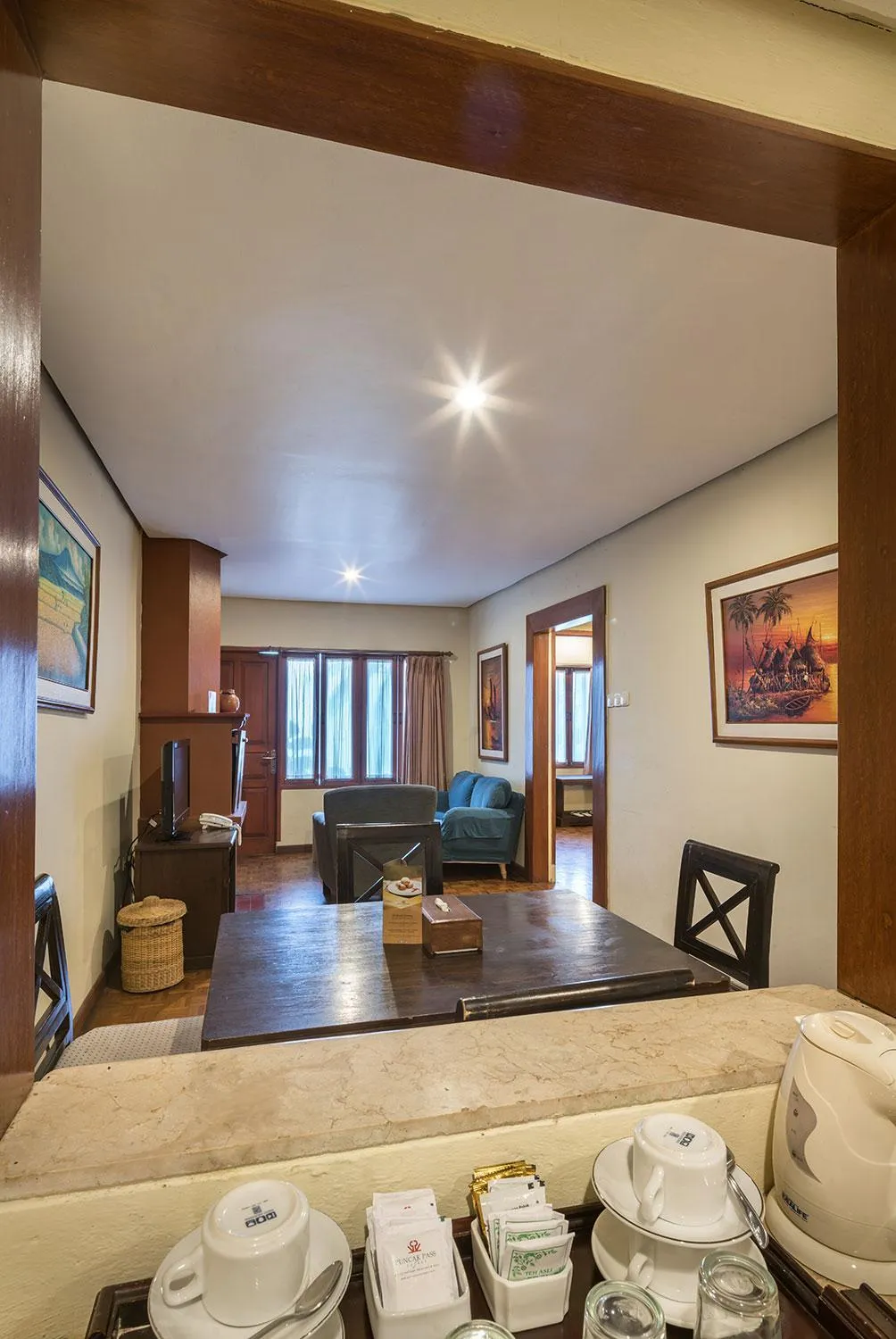 Living room in Puncak Pass Resort