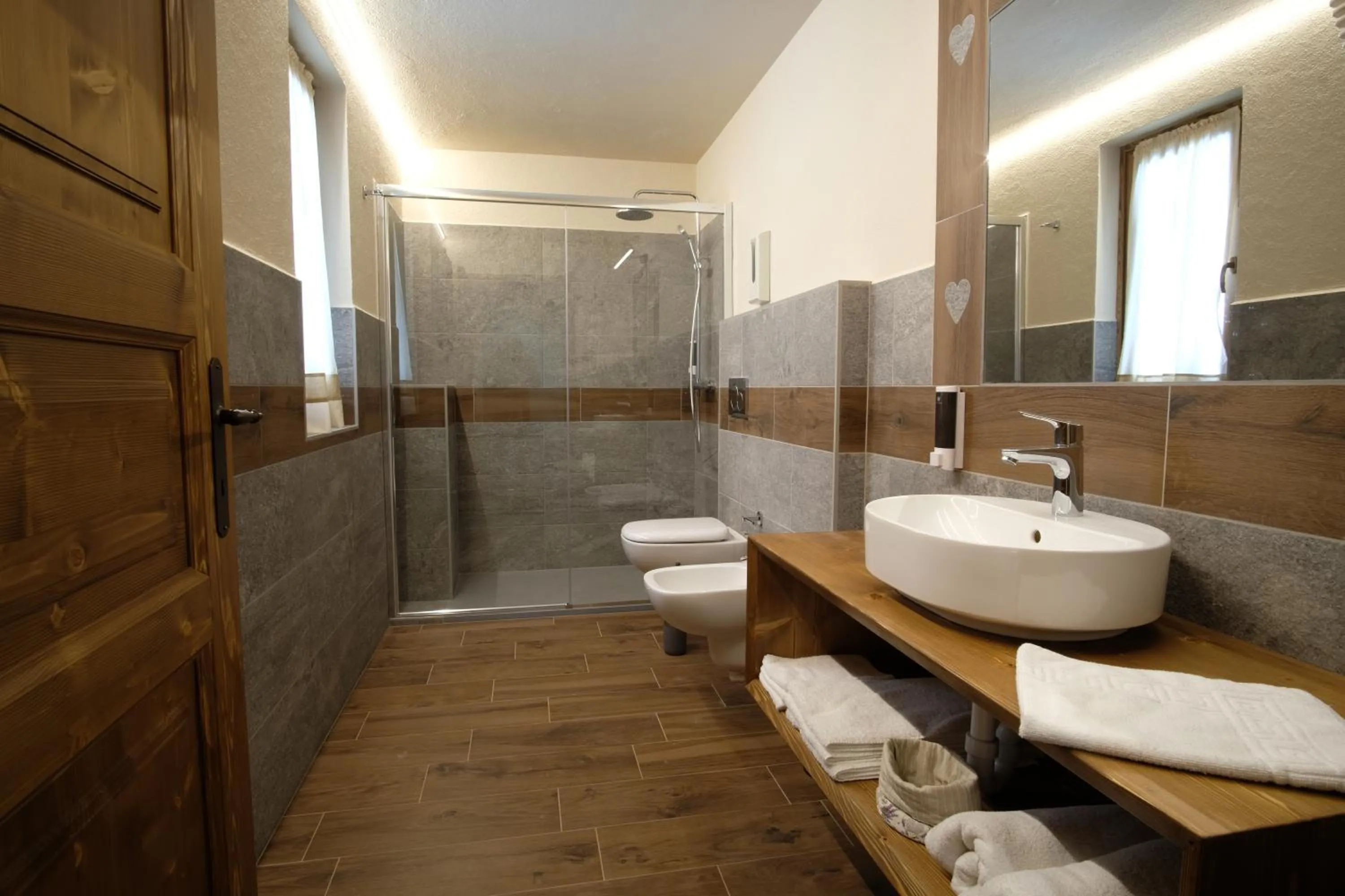 Shower in Hotel Granta Parey