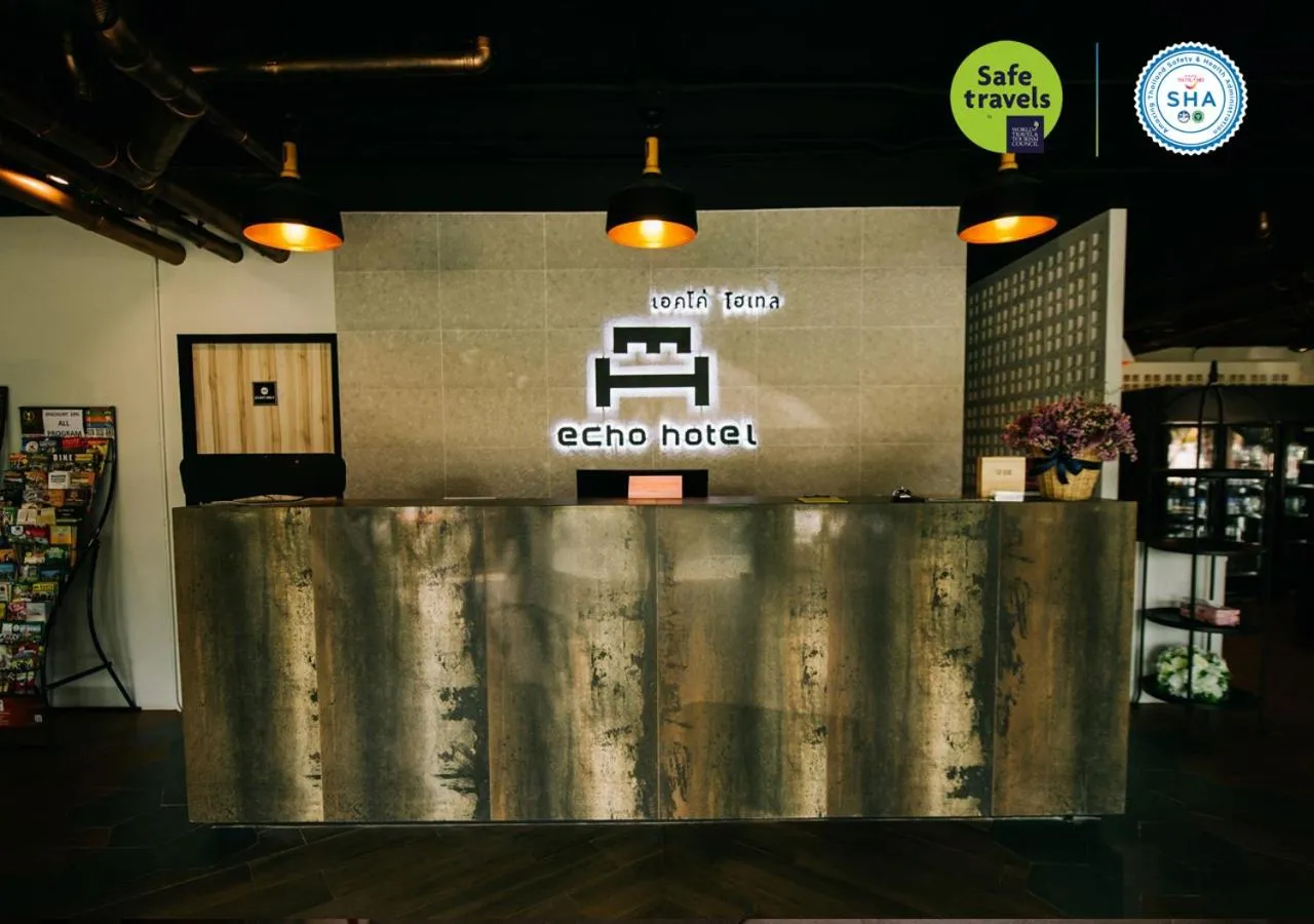 Lobby or reception in the echo hotel