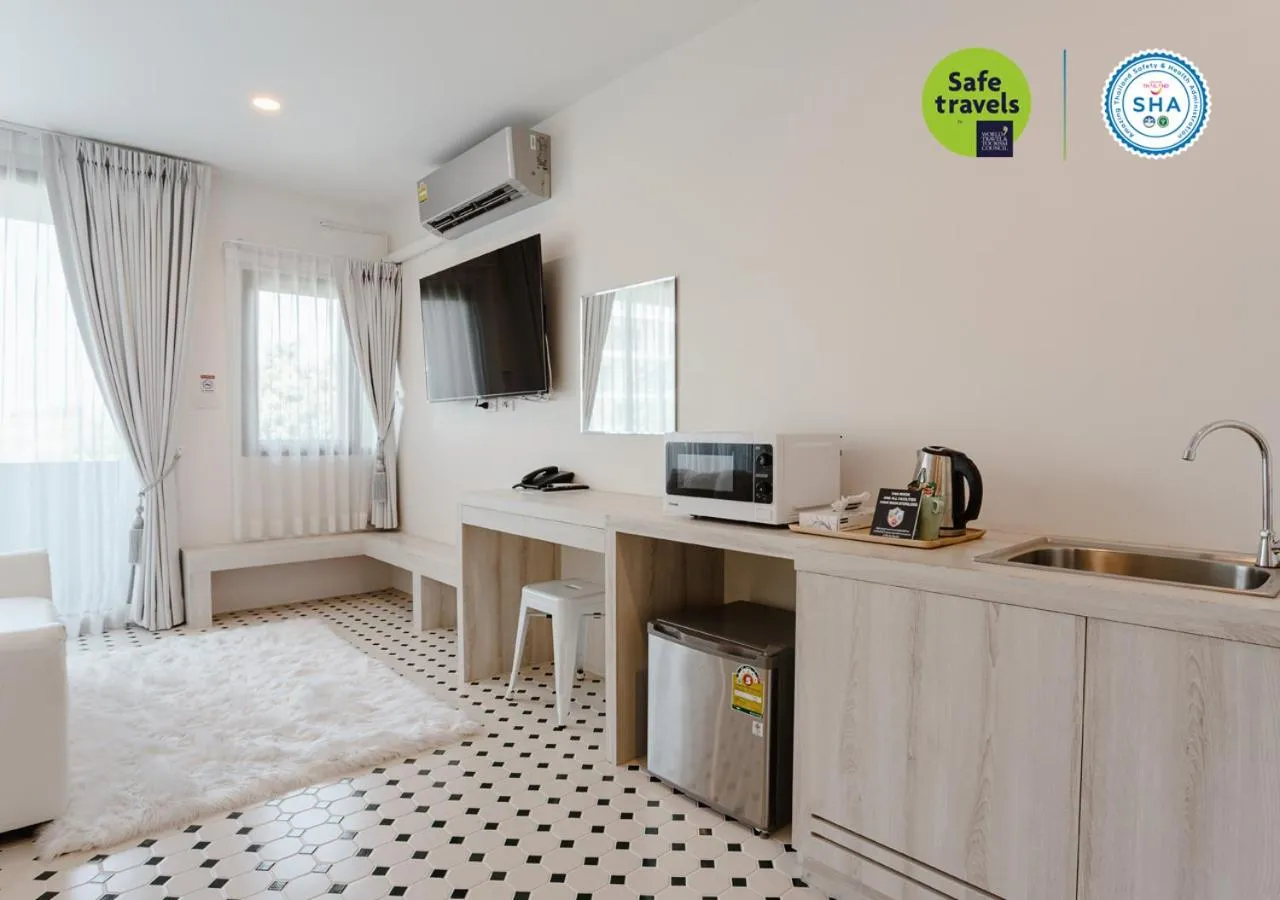 Bedroom in the echo hotel