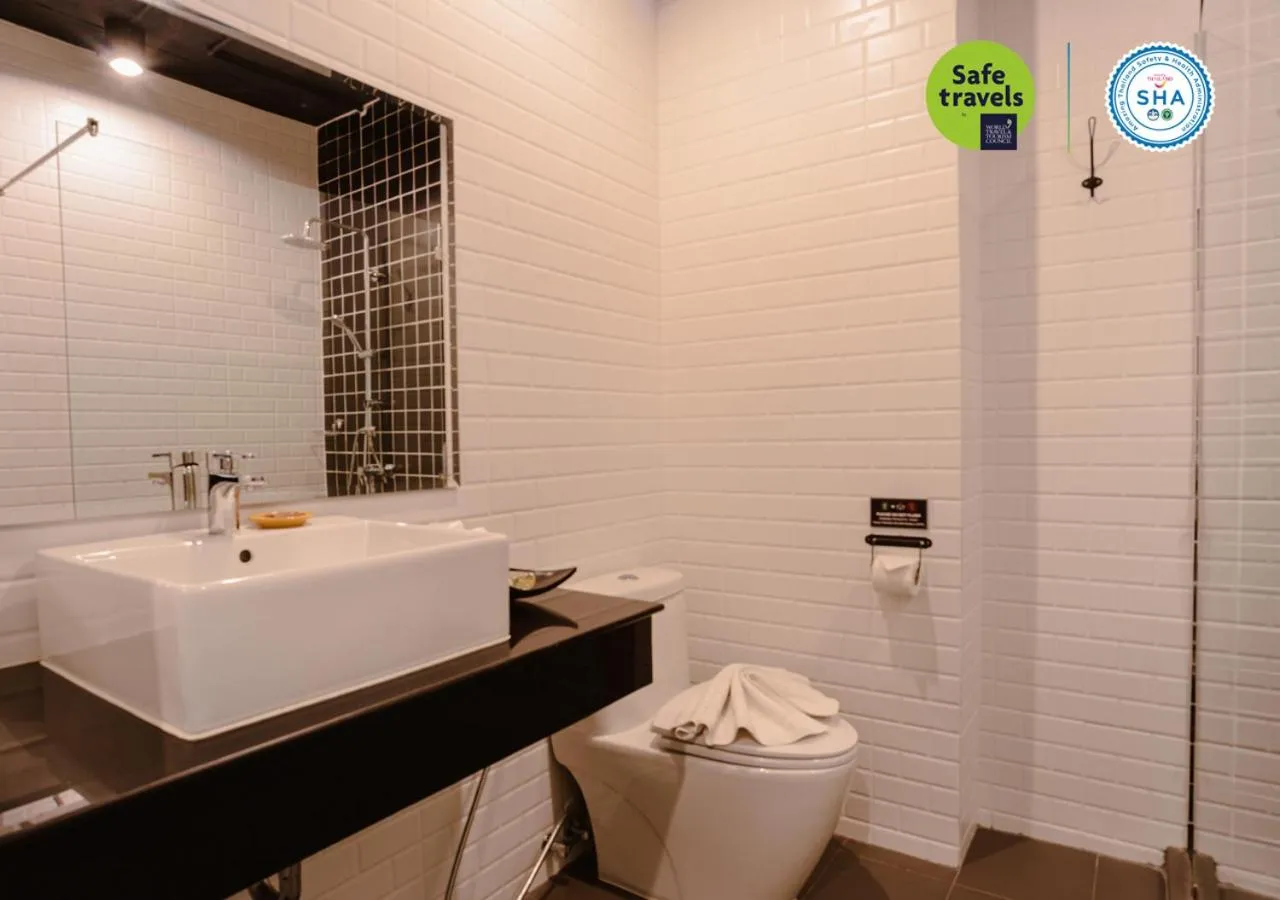 Bathroom in the echo hotel