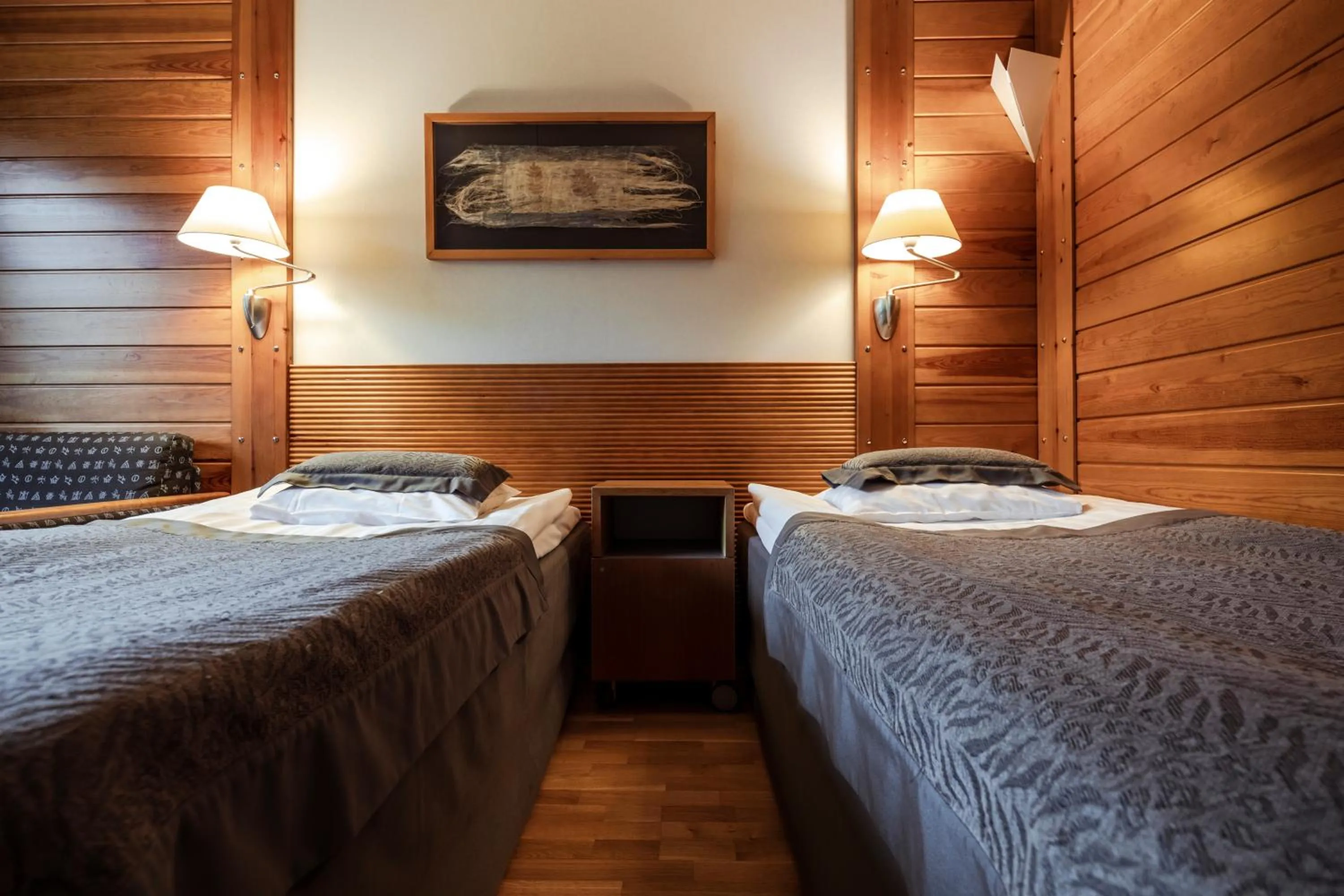 Bedroom, Bed in Lapland Hotels Saaga