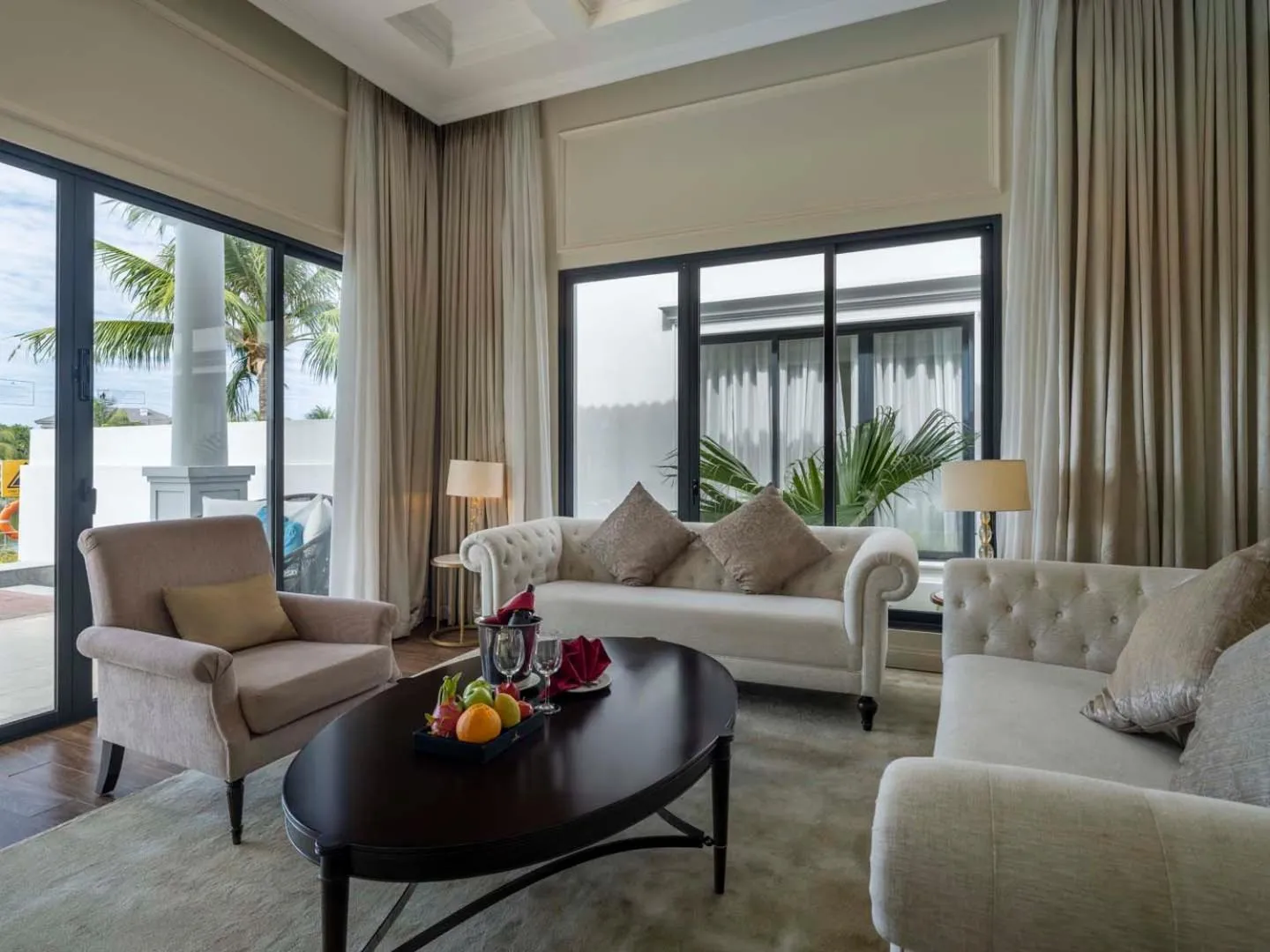 Seating area in Vinpearl Wonderworld Phu Quoc