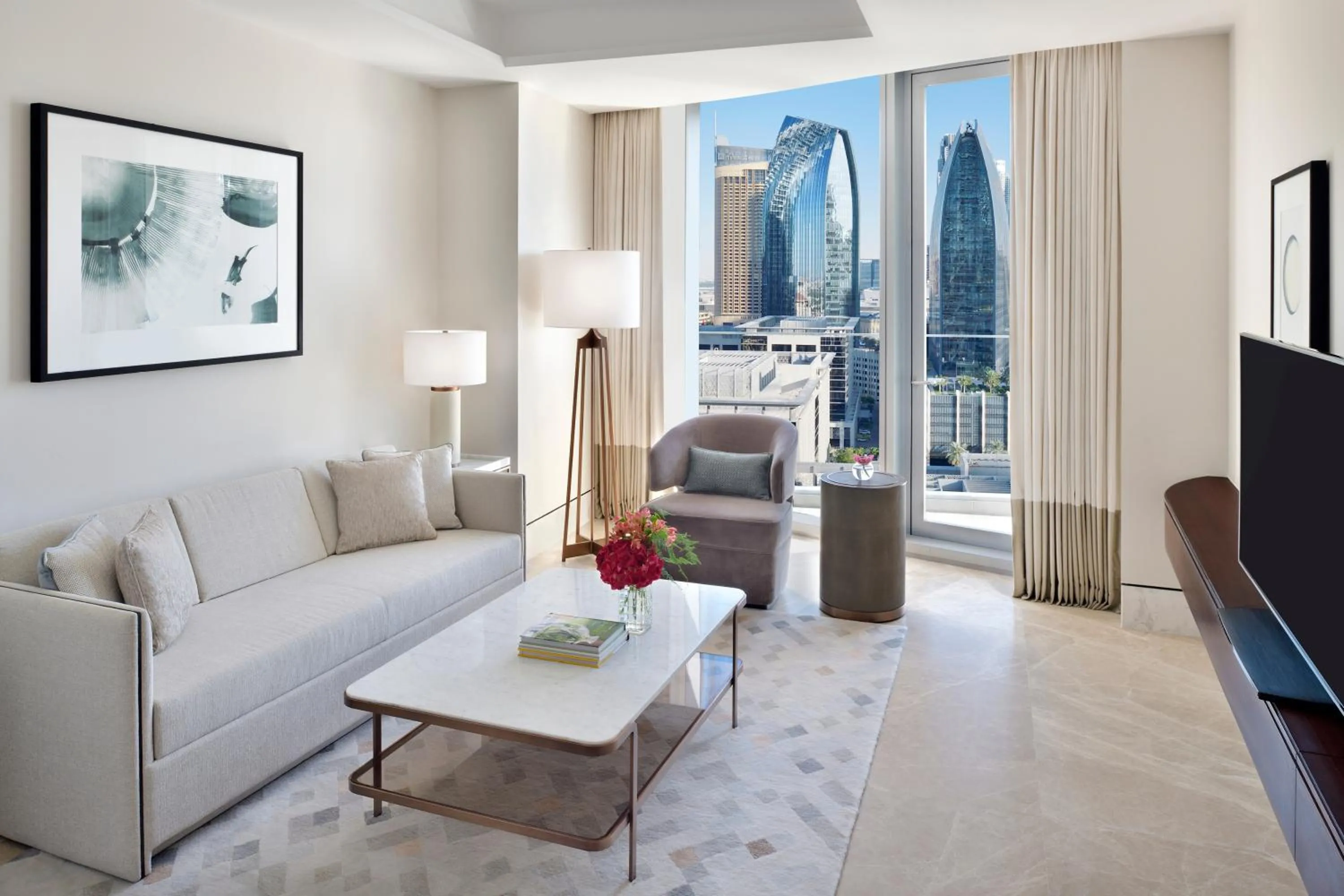 Living room in Address Sky View, Downtown Dubai