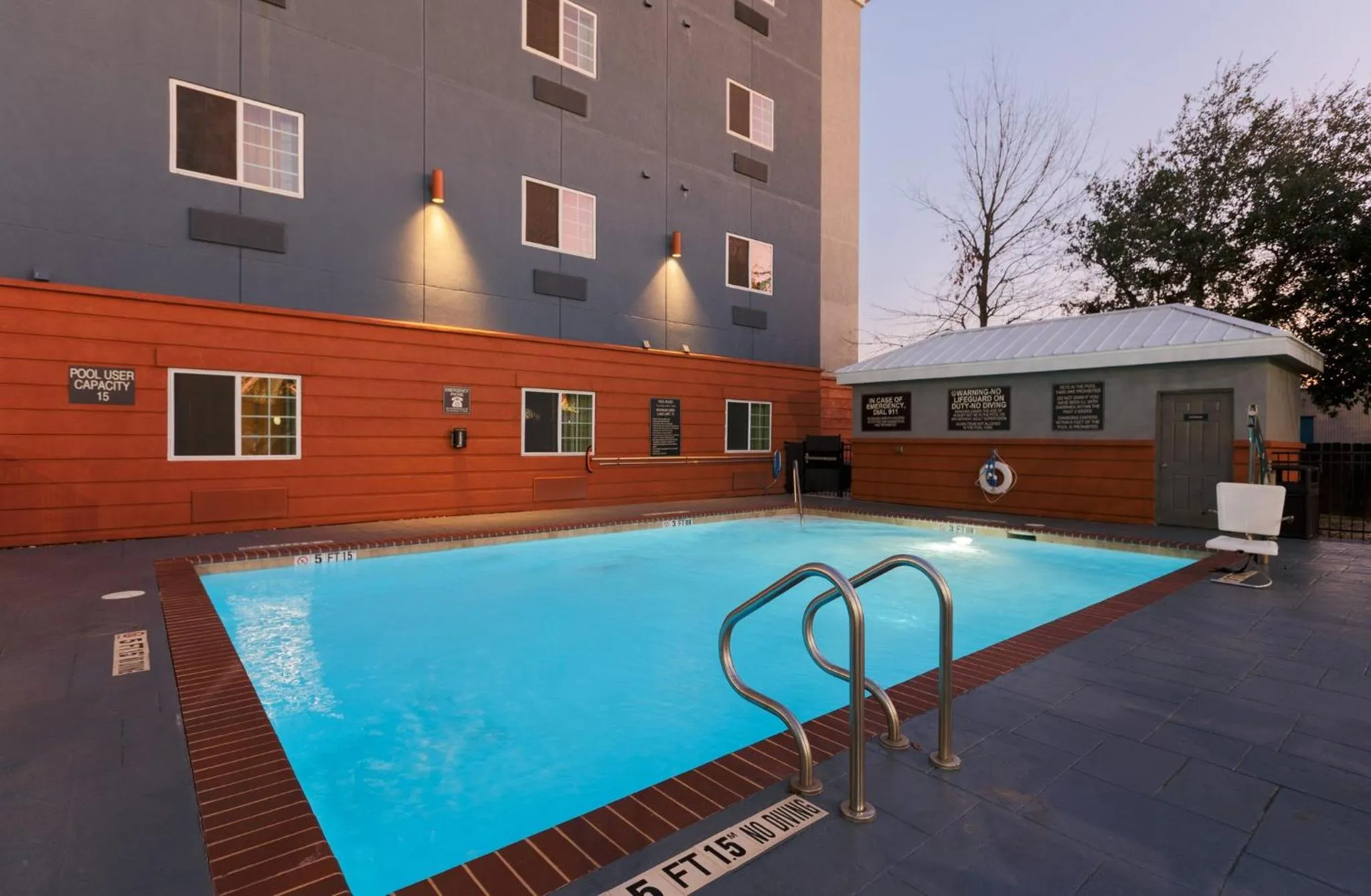 Swimming pool in Candlewood Suites San Marcos by IHG