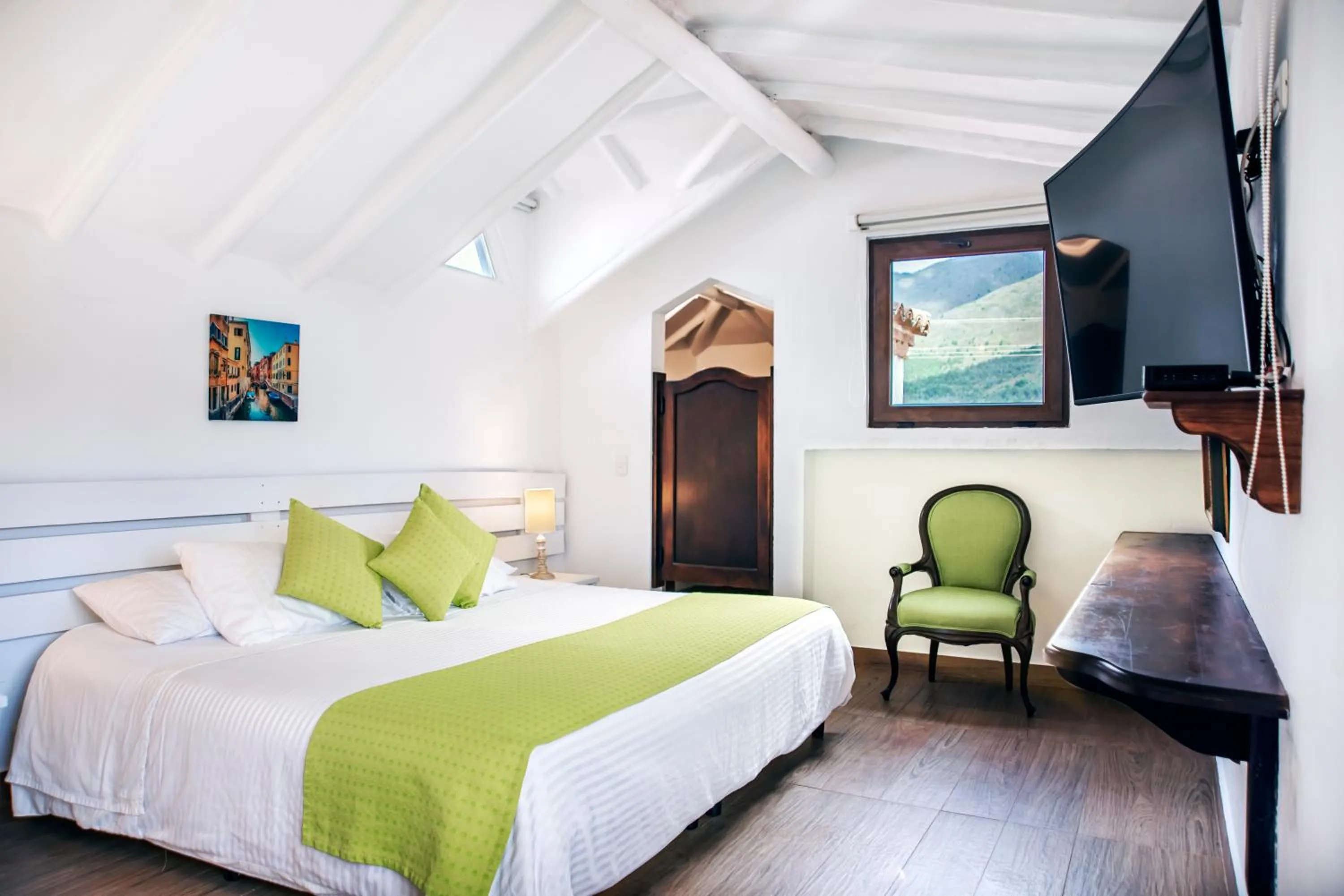 Decorative detail, Bed in Hotel y Spa Getsemani