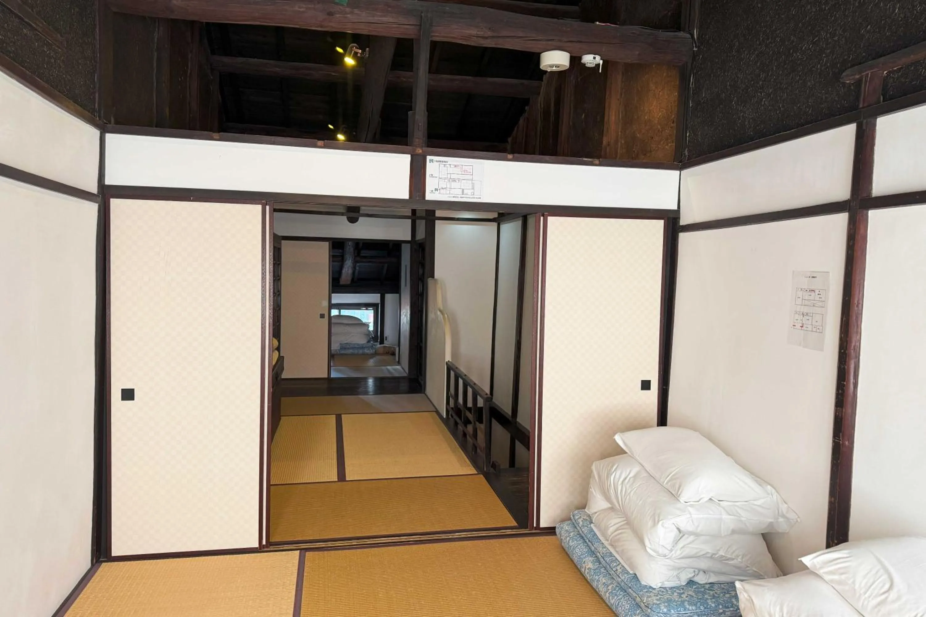 Photo of the whole room, Bed in Shirafuji-an