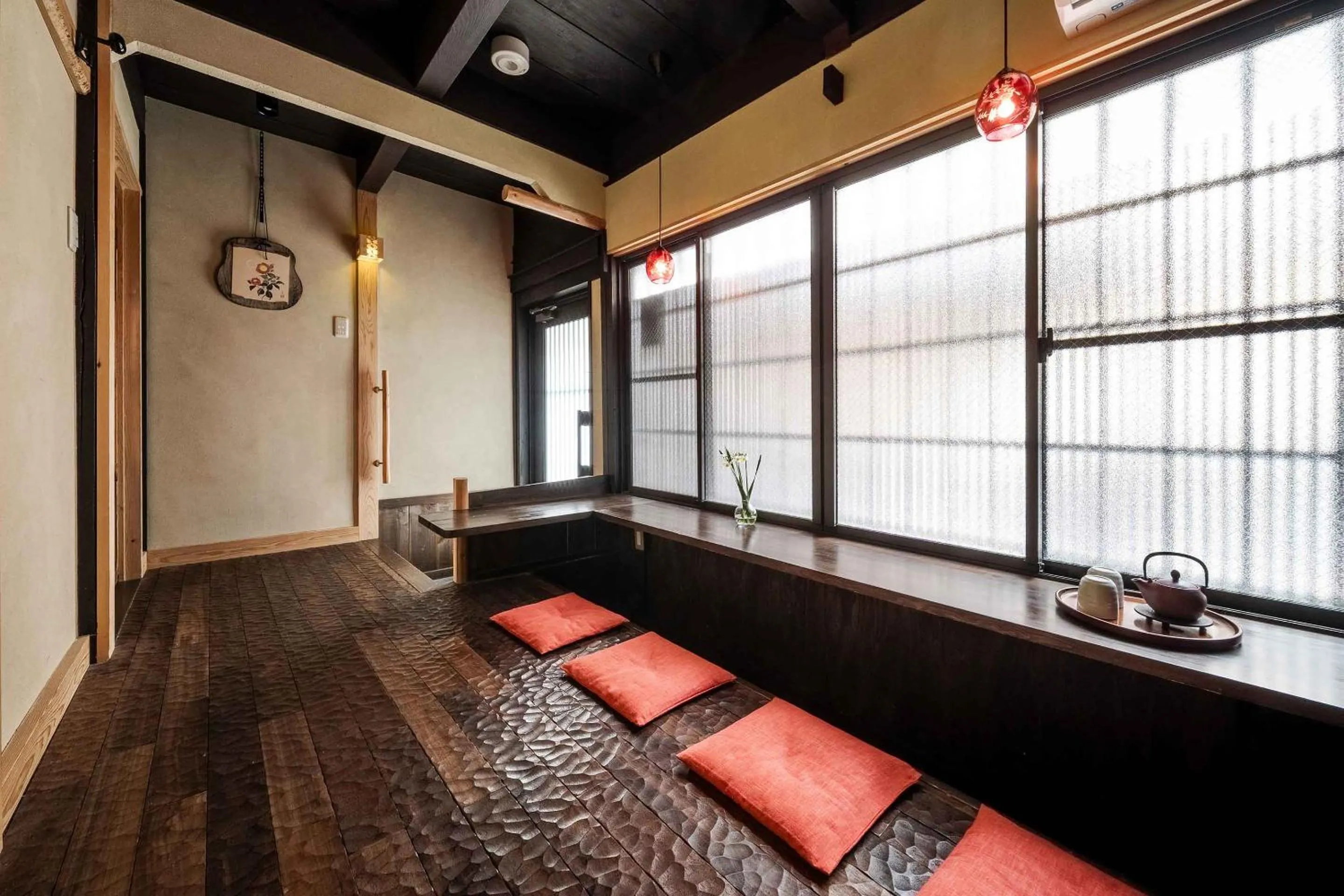Seating area in Akane an Machiya House