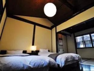 Bed in Kikyo-an Cozy Private Machiya near JR Nijo Station