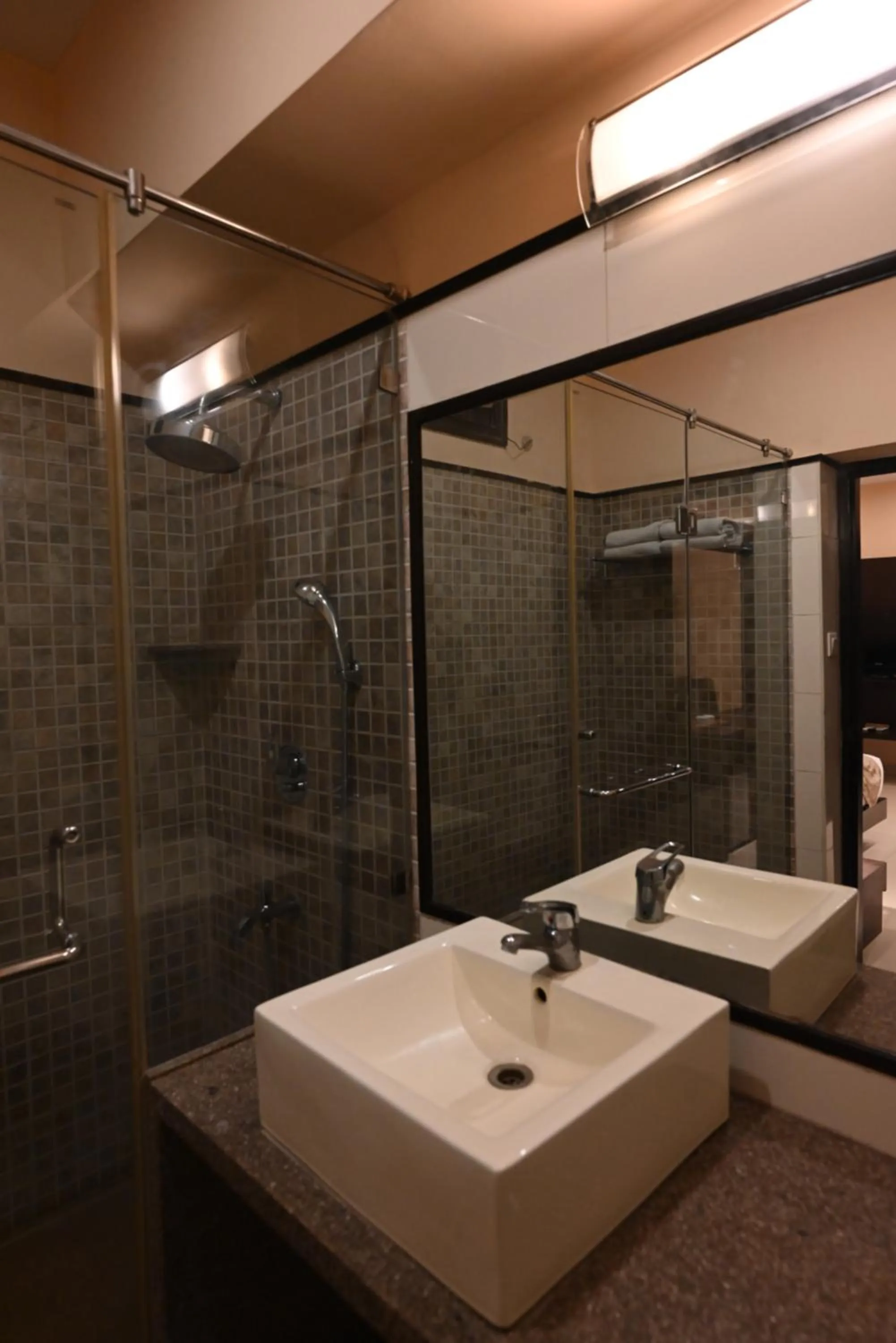 Shower in Little Chef Hotel