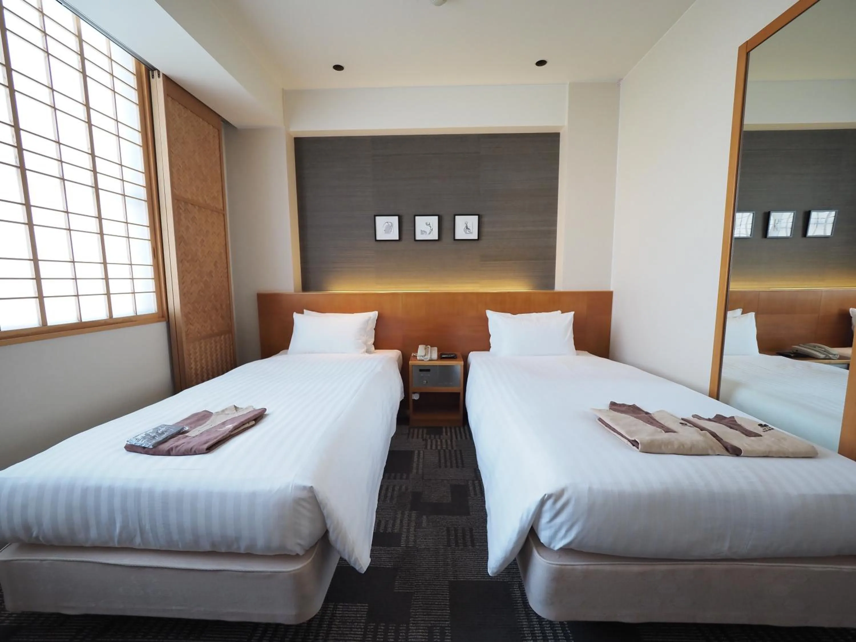 Photo of the whole room, Bed in Nara Plaza Hotel