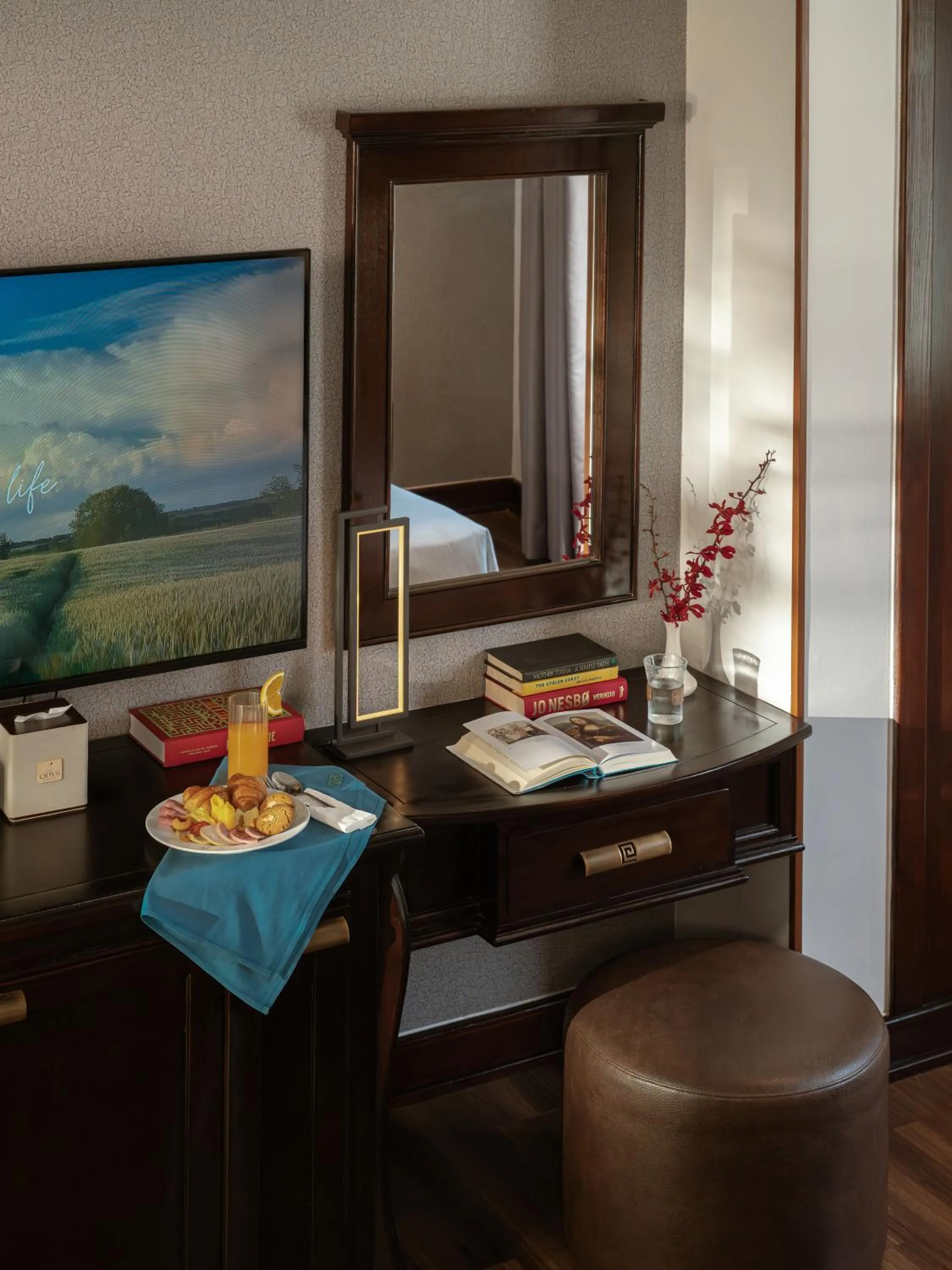 Seating area in The Odys Boutique Hotel