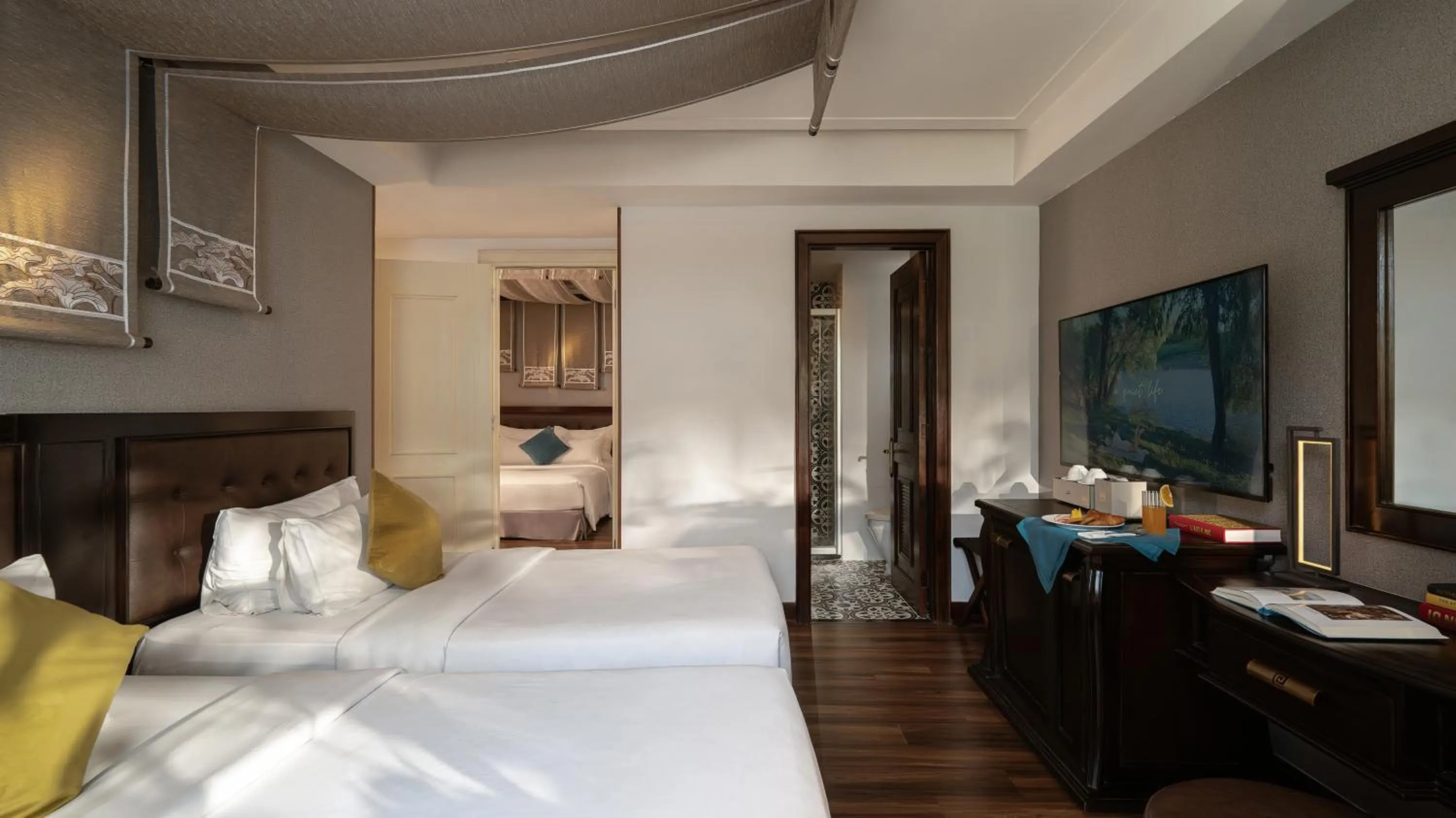 Bed in The Odys Boutique Hotel