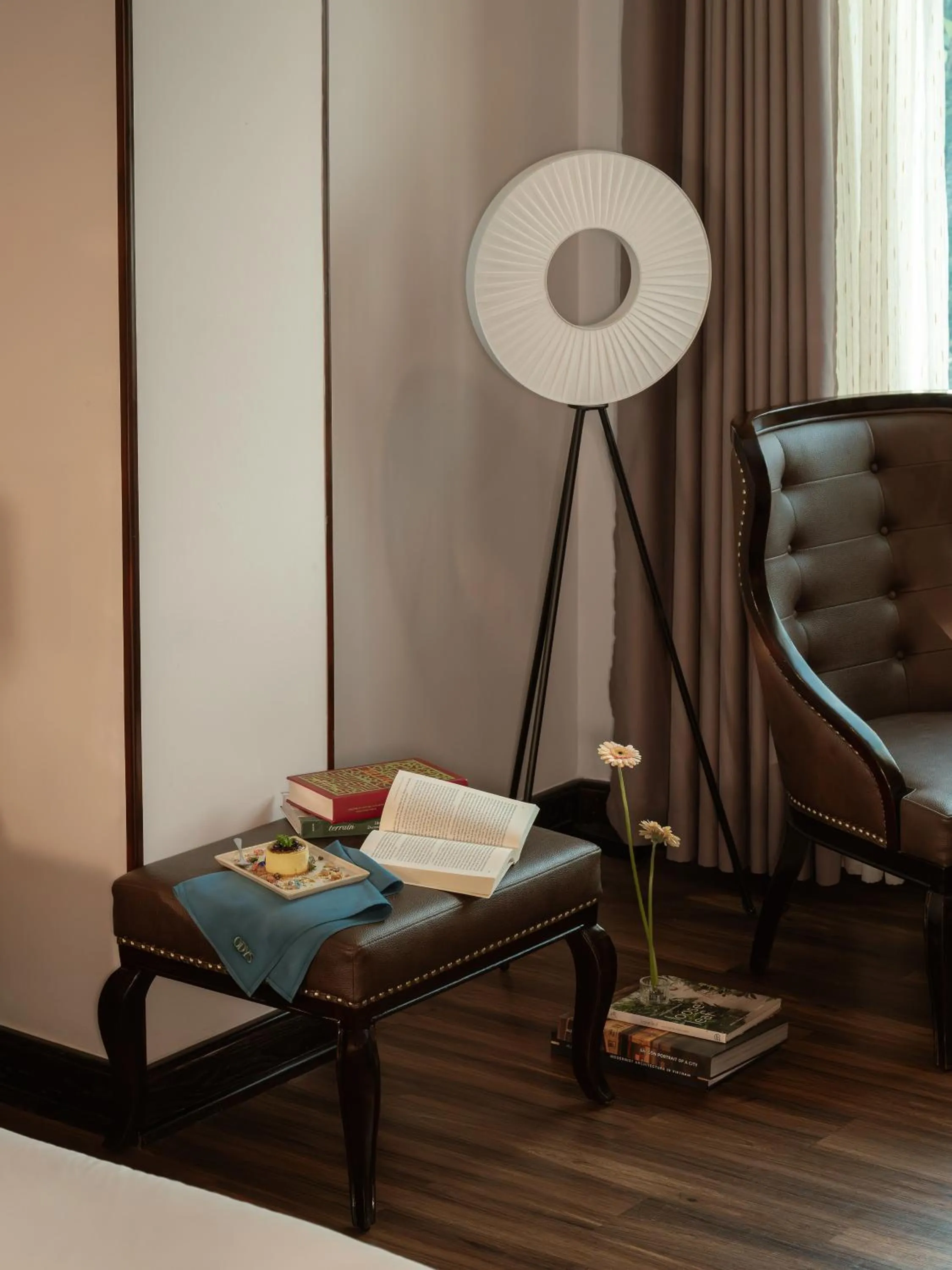 Seating area in The Odys Boutique Hotel