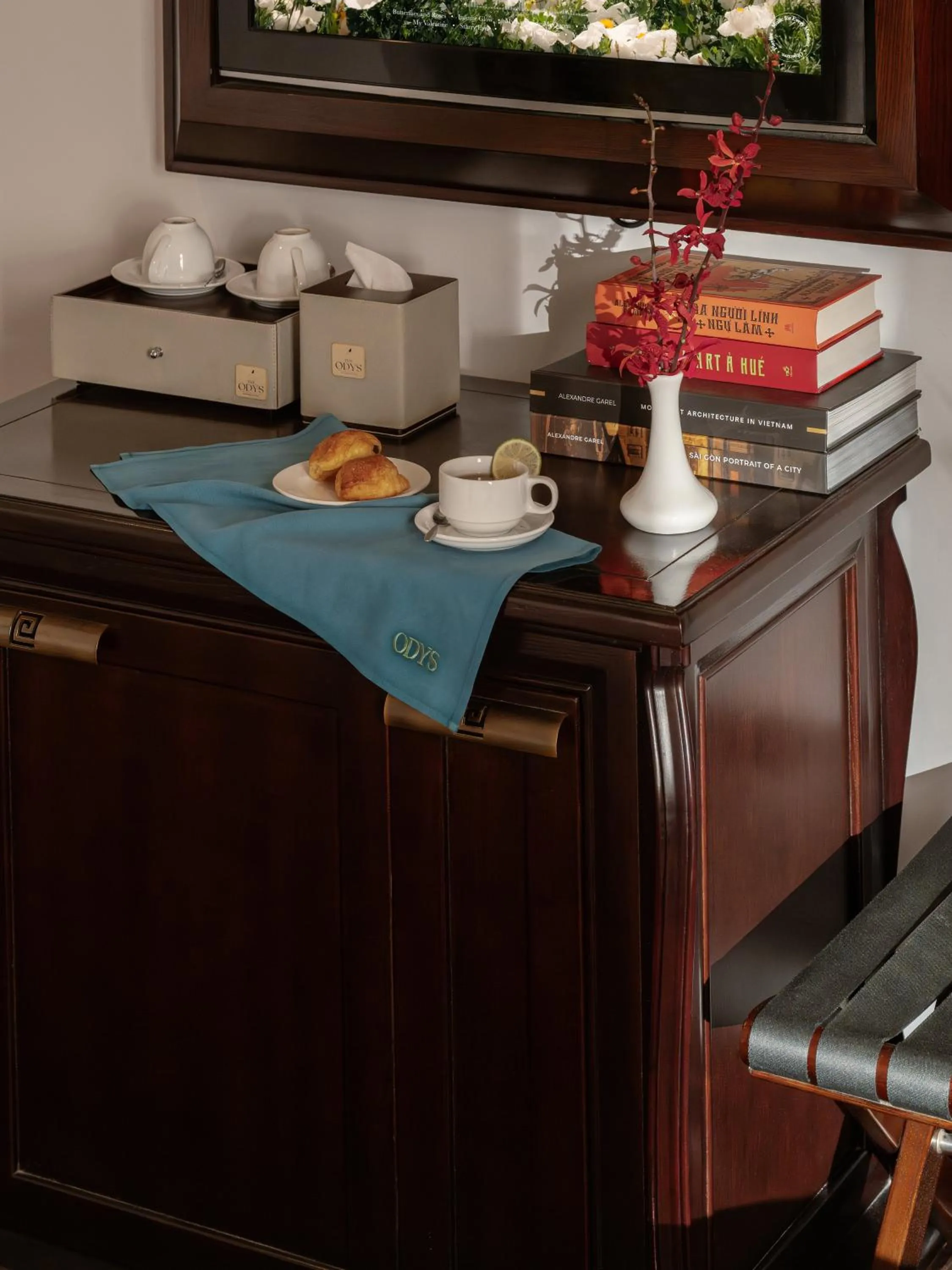 Seating area in The Odys Boutique Hotel