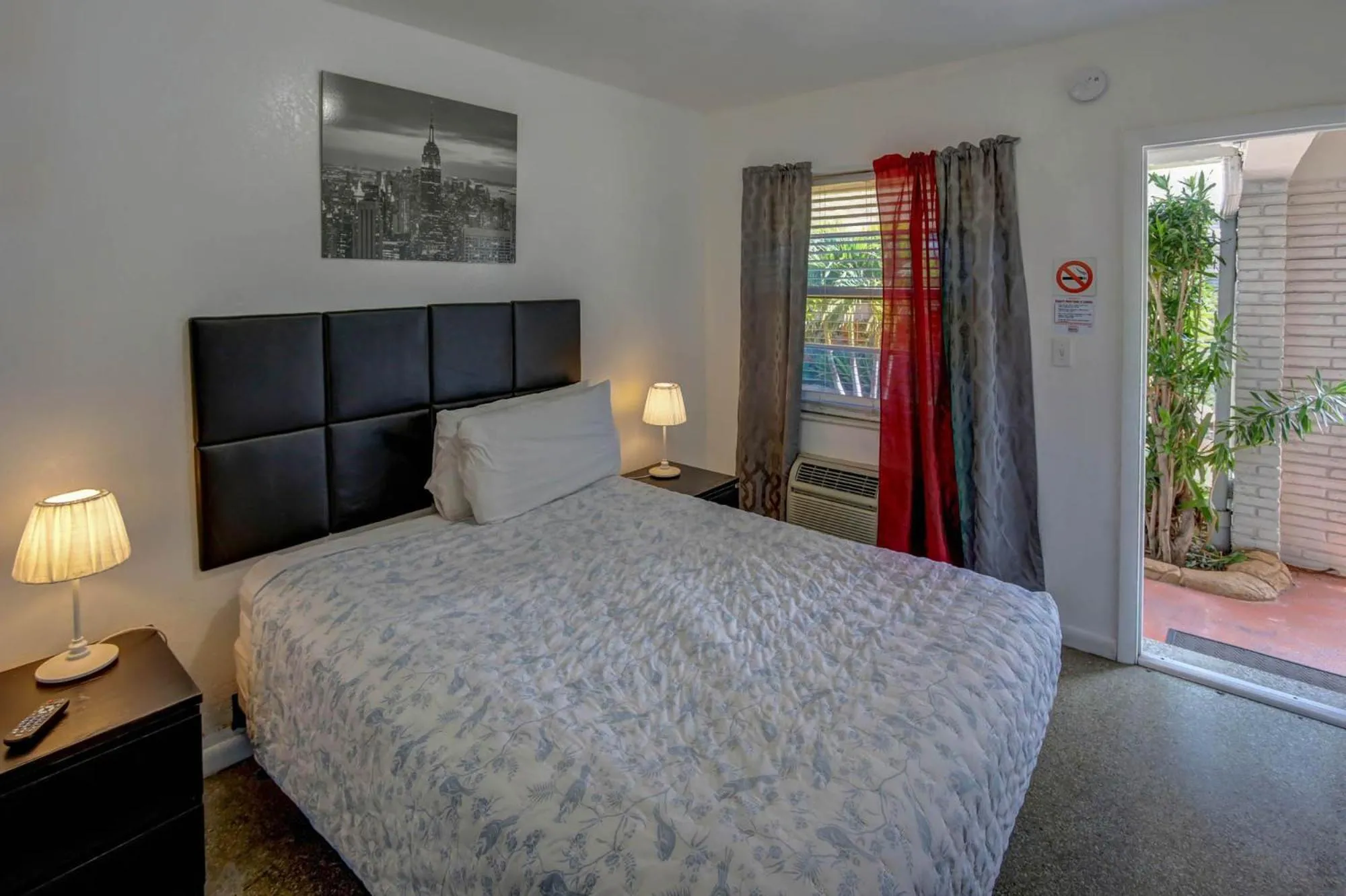 Bed in Green Seas Motel