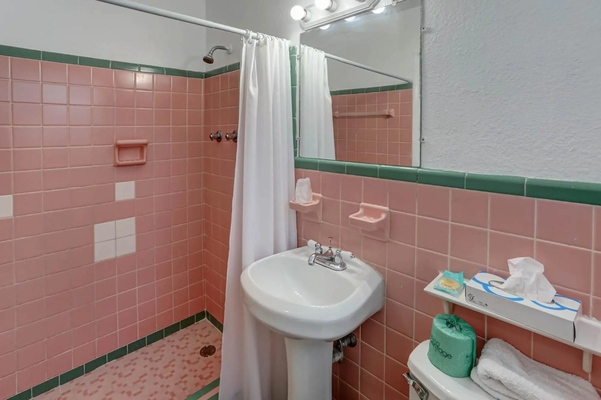 Shower in Green Seas Motel