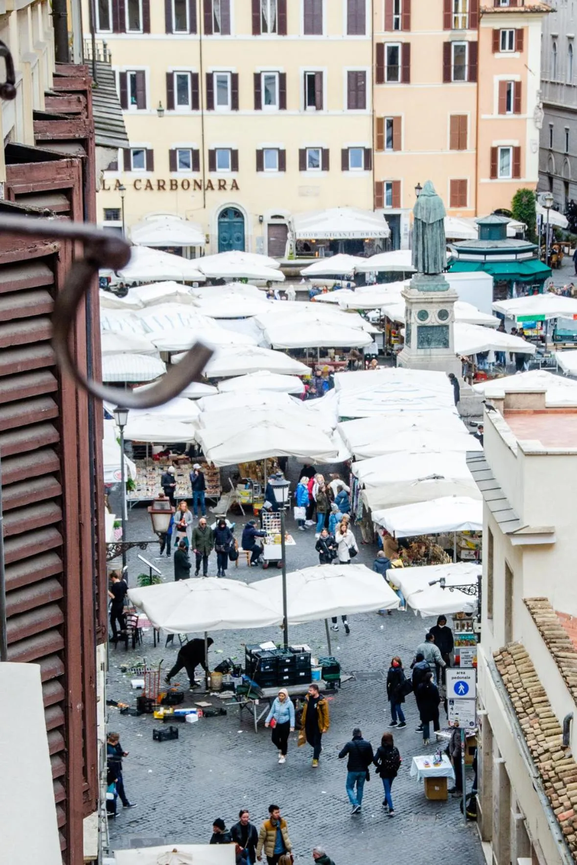 Bird's eye view in Town House Campo De Fiori