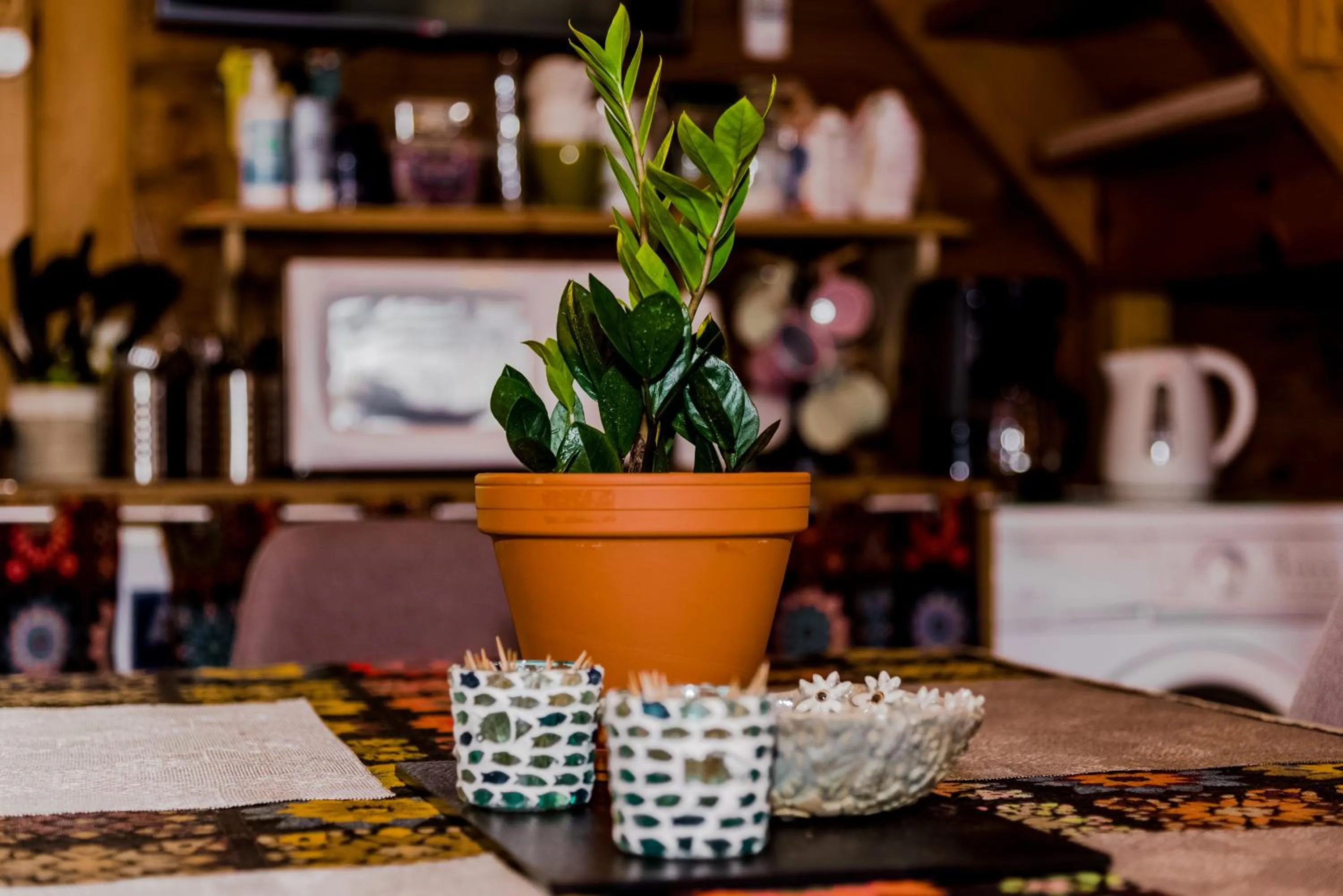 Kitchen or kitchenette in Külmamäe puhkemaja