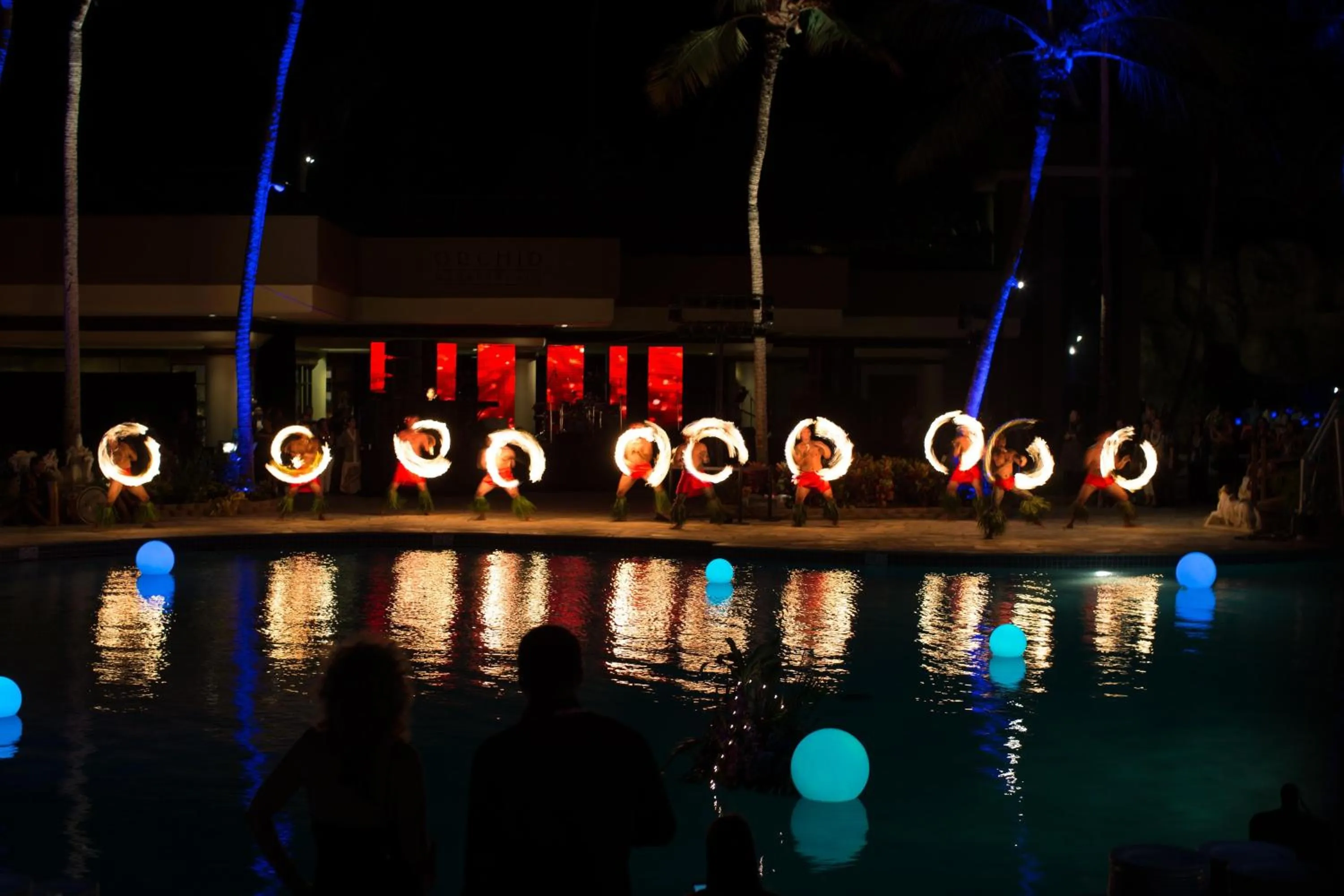 Pool view in Hilton Waikoloa Village