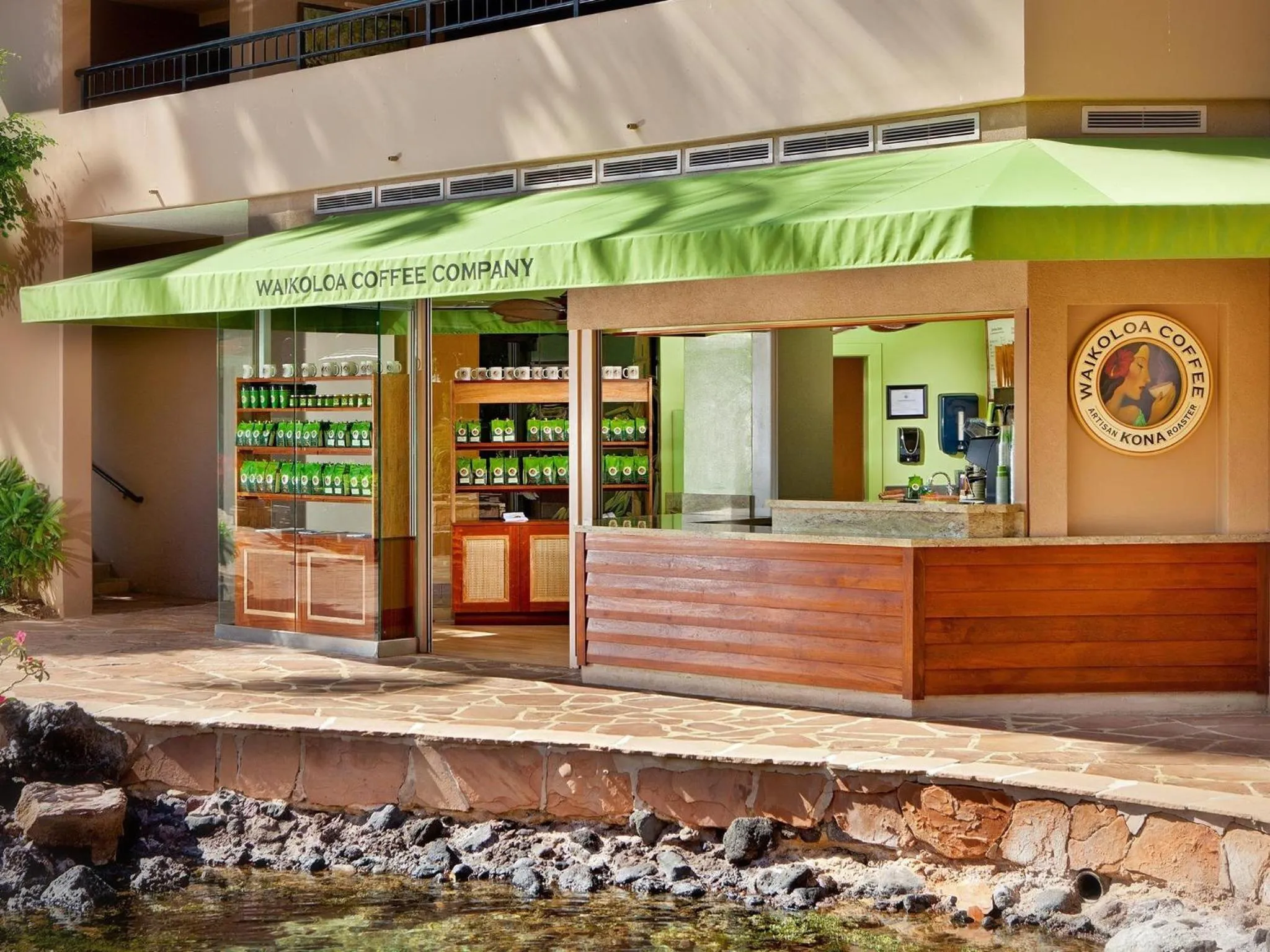 Dining area in Hilton Waikoloa Village