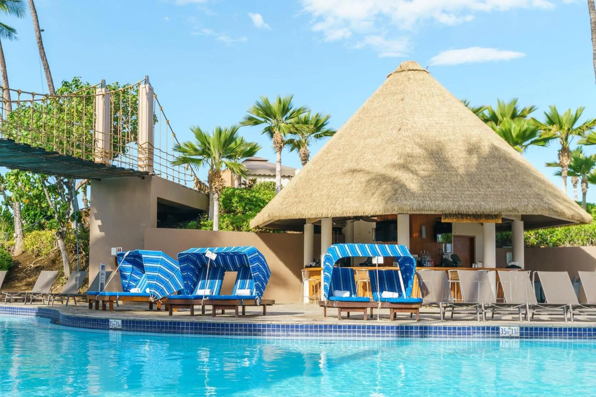 Pool view in Hilton Waikoloa Village