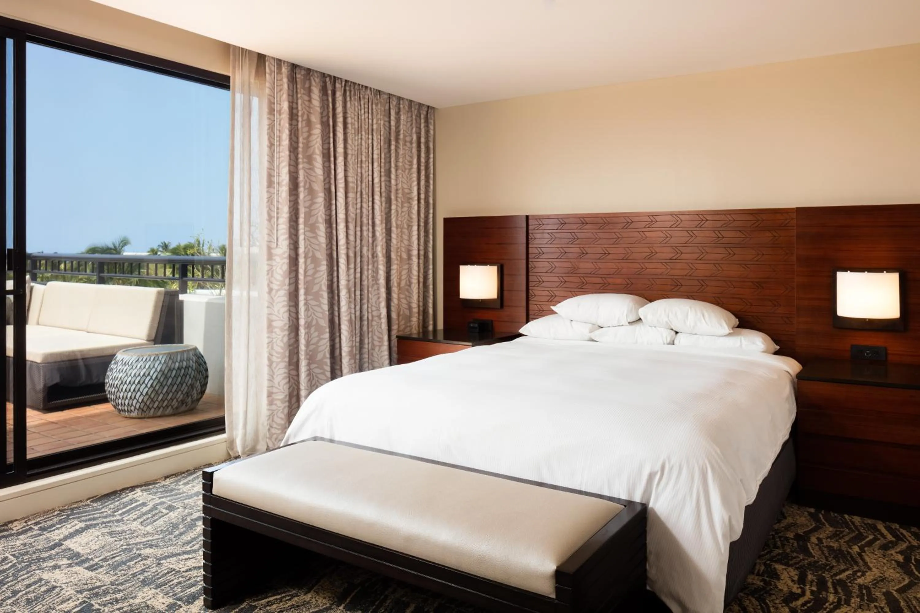 Bed in Hilton Waikoloa Village