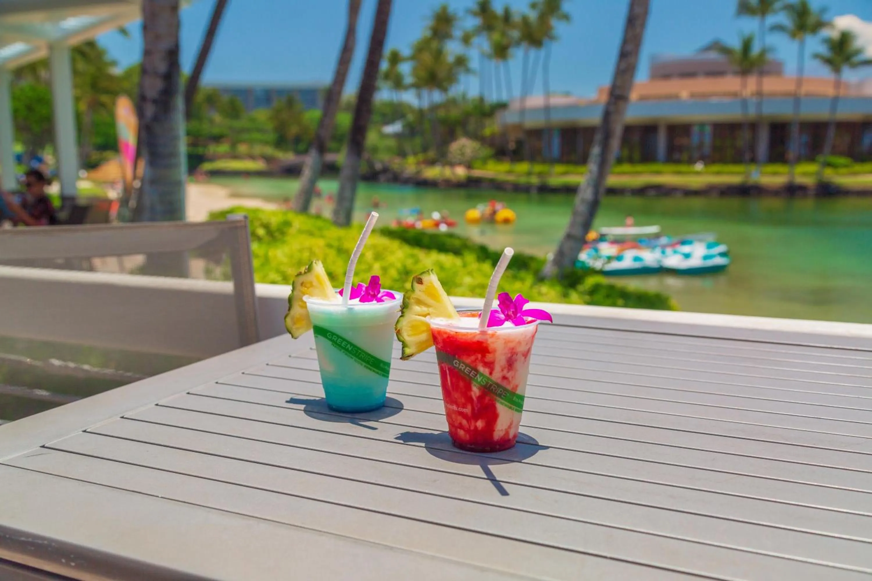 Pool view in Hilton Waikoloa Village
