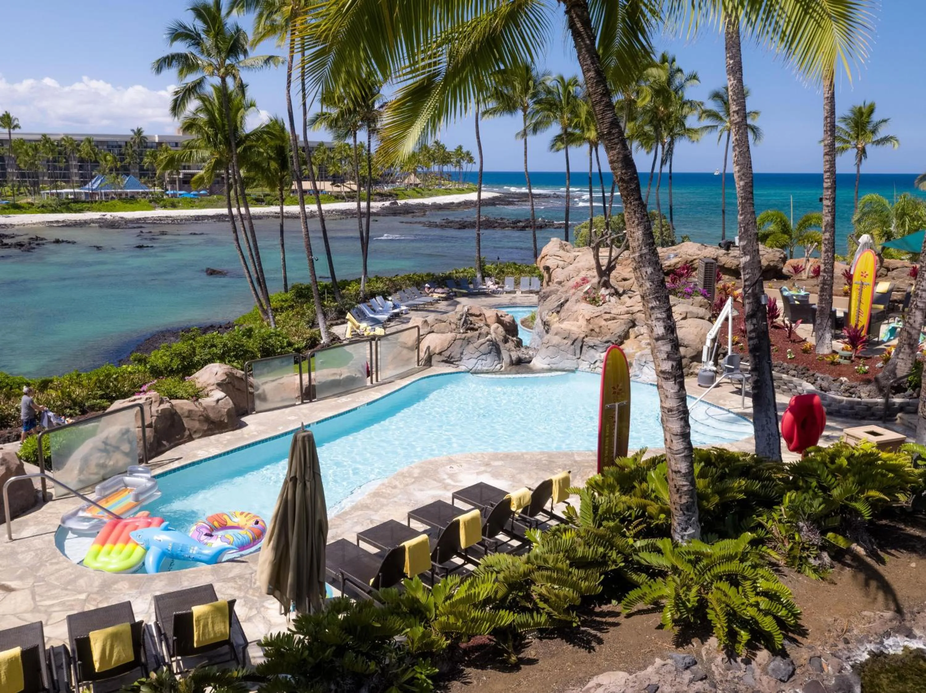Pool view in Hilton Waikoloa Village