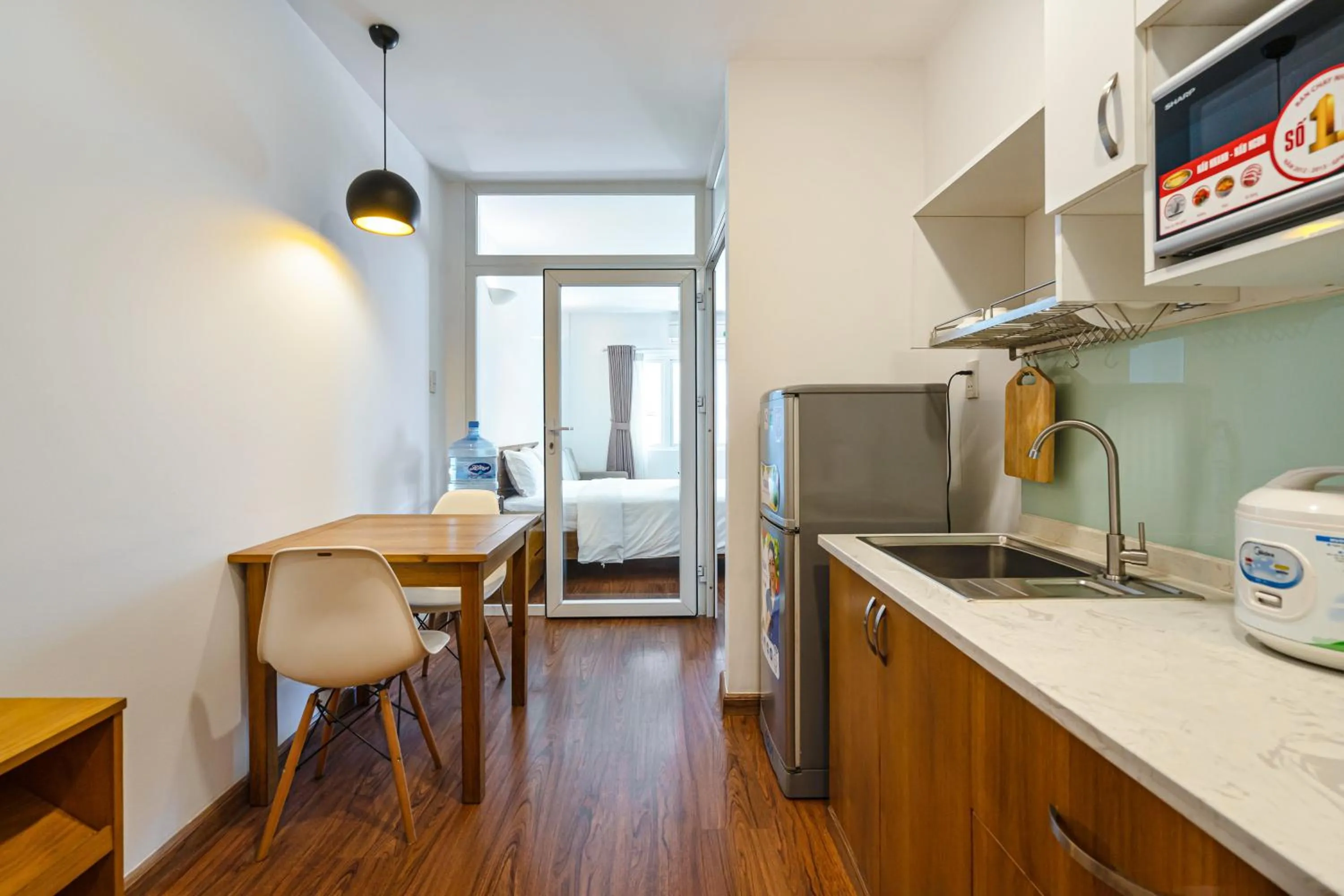 Dining area in SaigonOne Serviced Apartment