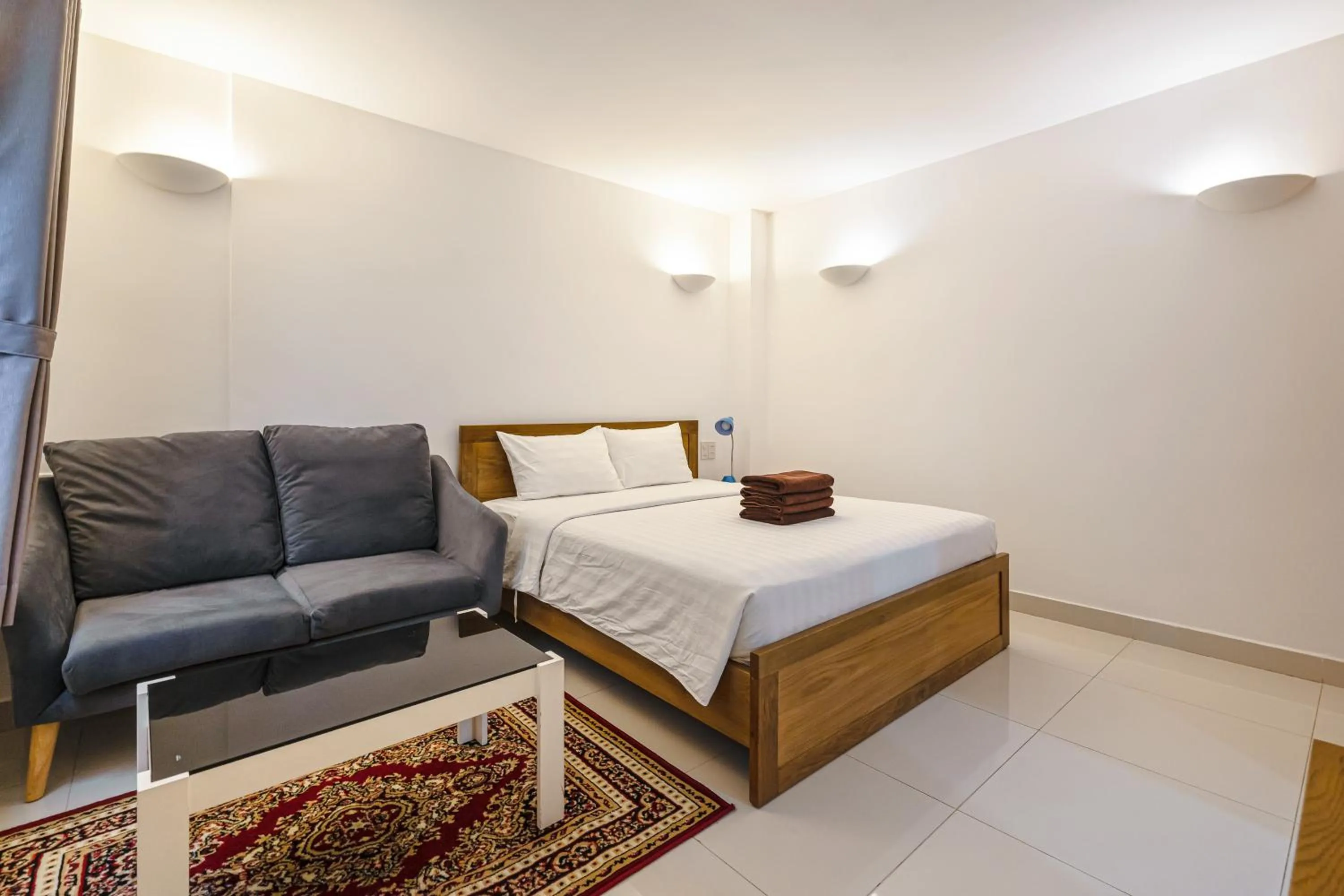 Bedroom, Bed in SaigonOne Serviced Apartment