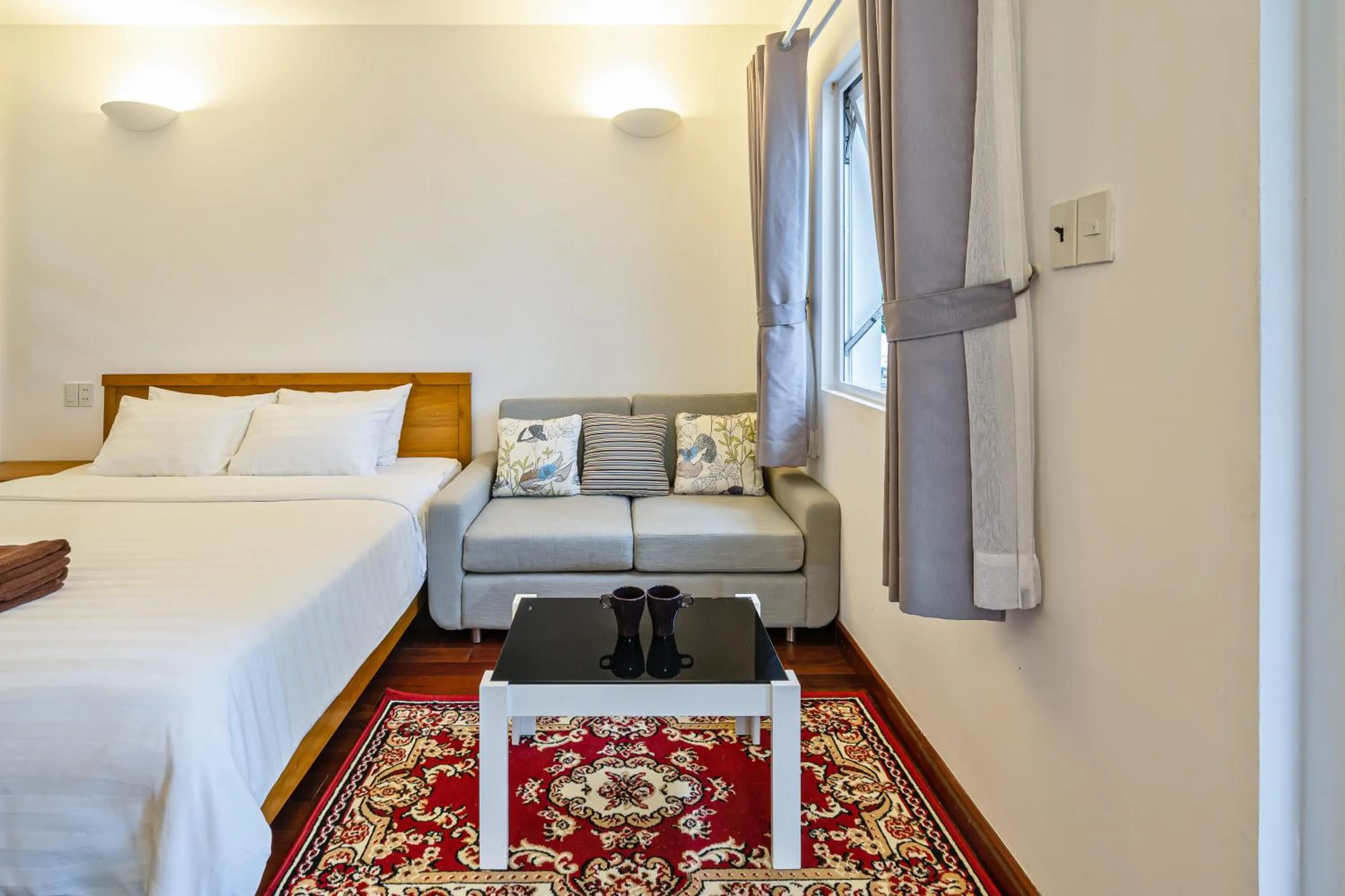 Bedroom, Bed in SaigonOne Serviced Apartment