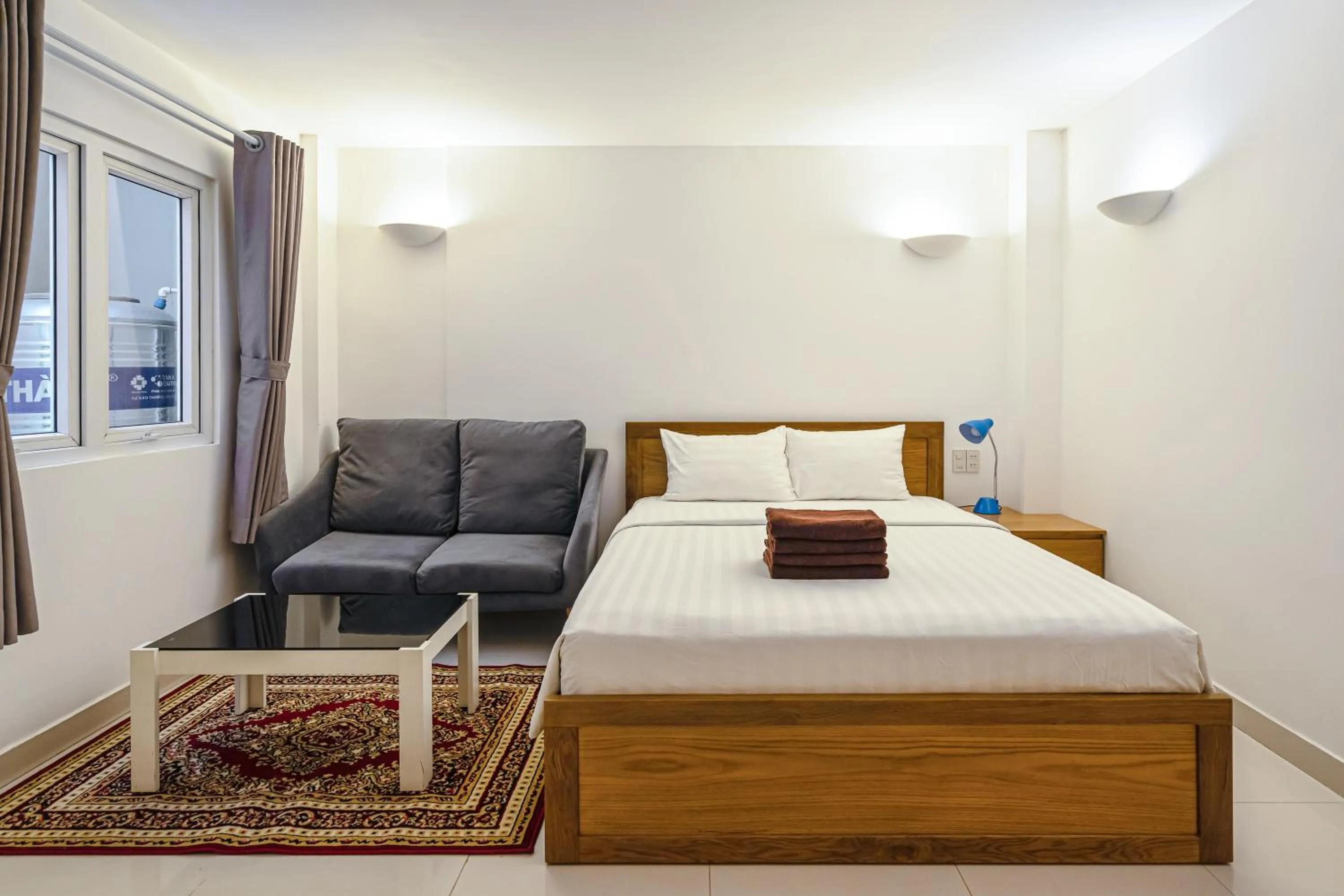 Bedroom, Bed in SaigonOne Serviced Apartment