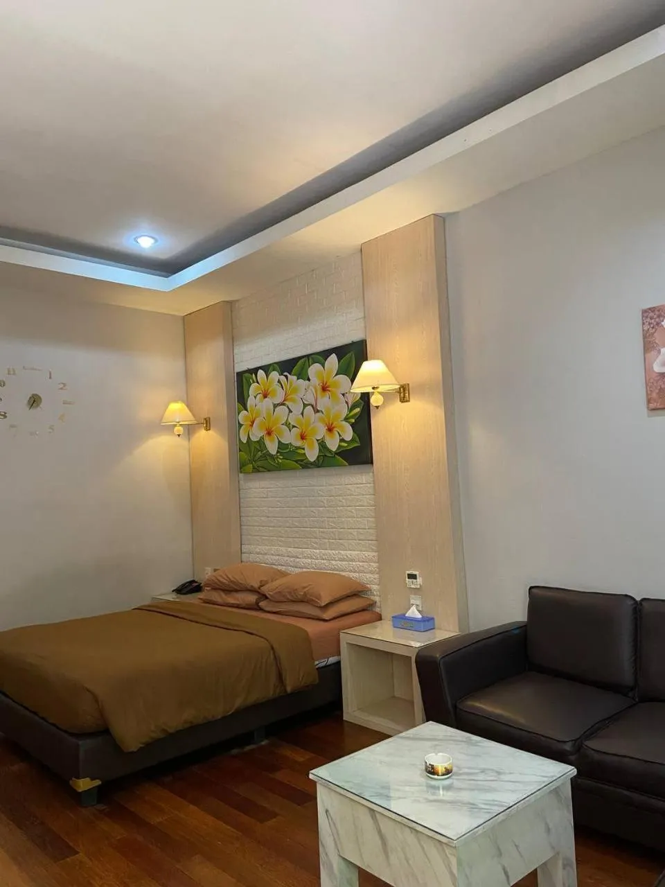 Bed in Hotel Pesona Merak