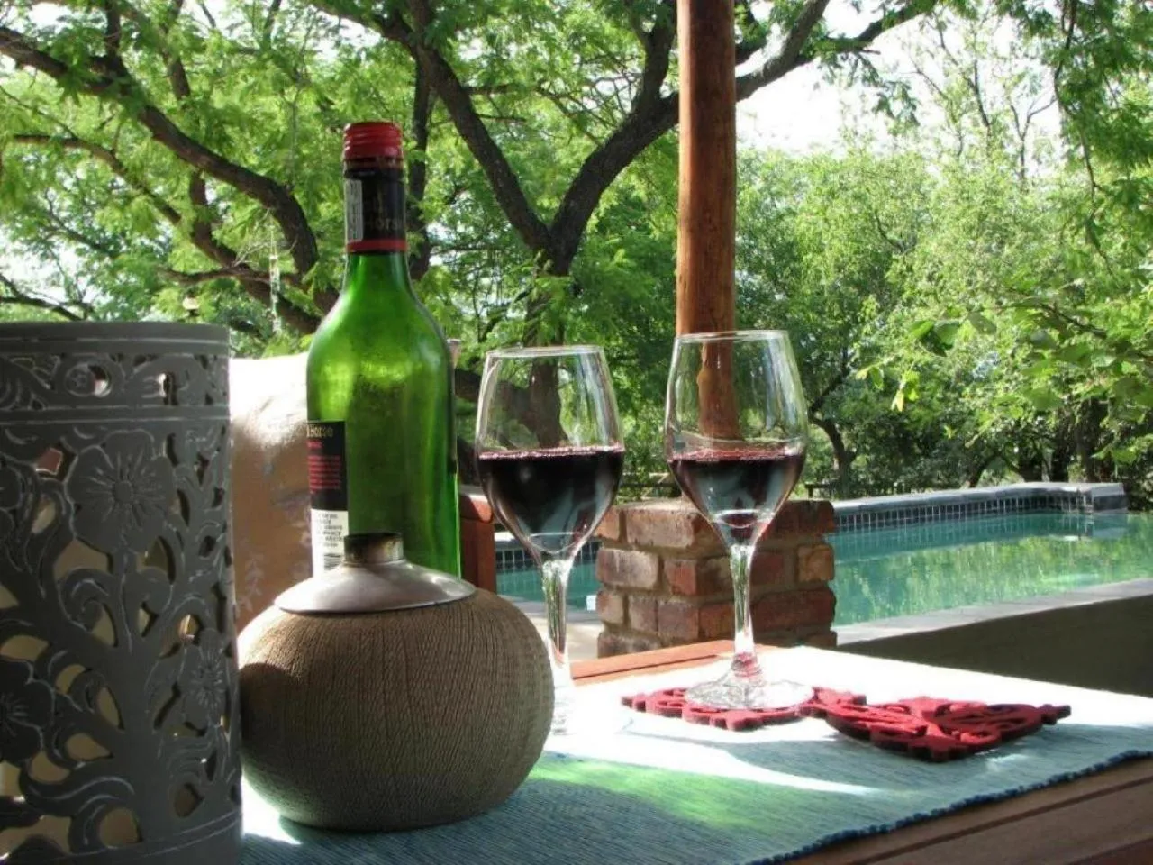 Swimming pool in Turaco Lodge - No Loadshedding