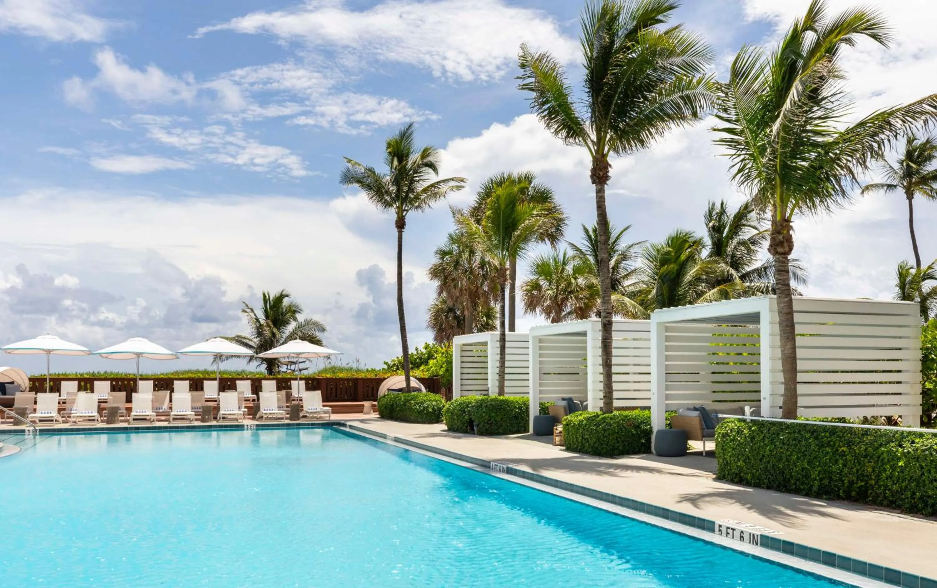 Pool view in The Singer Oceanfront Resort, Curio Collection by Hilton