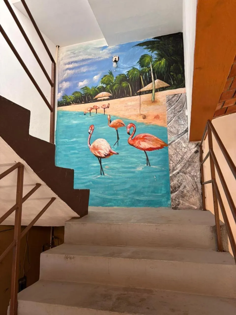 Natural landscape in Bungalows Flamingos