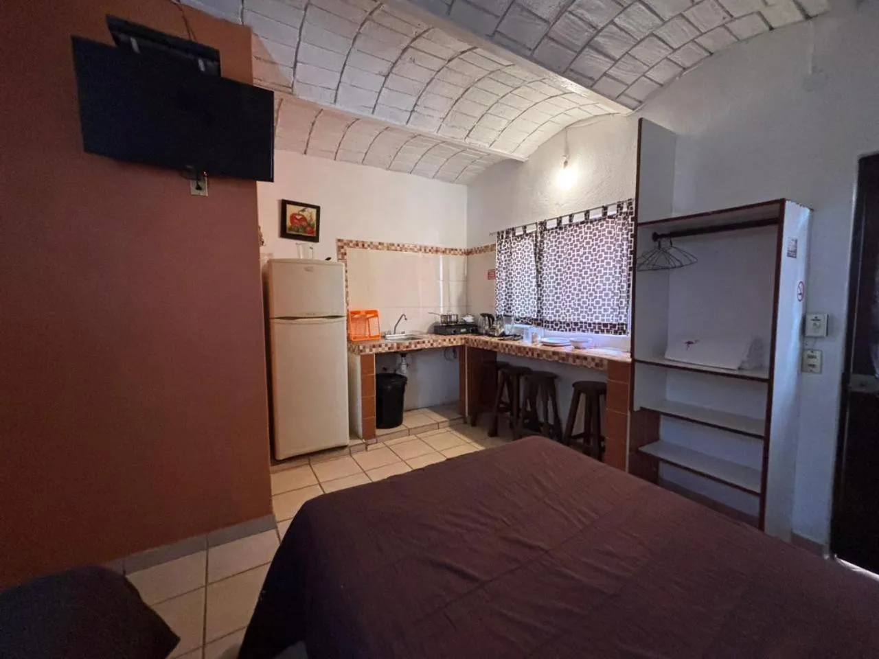 Bedroom, Bed in Bungalows Flamingos