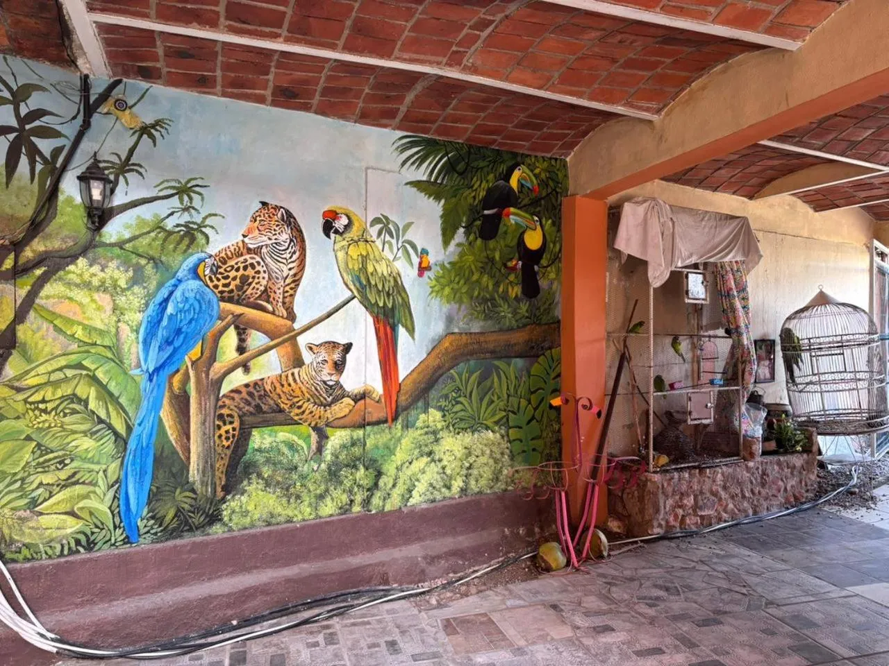 Natural landscape in Bungalows Flamingos