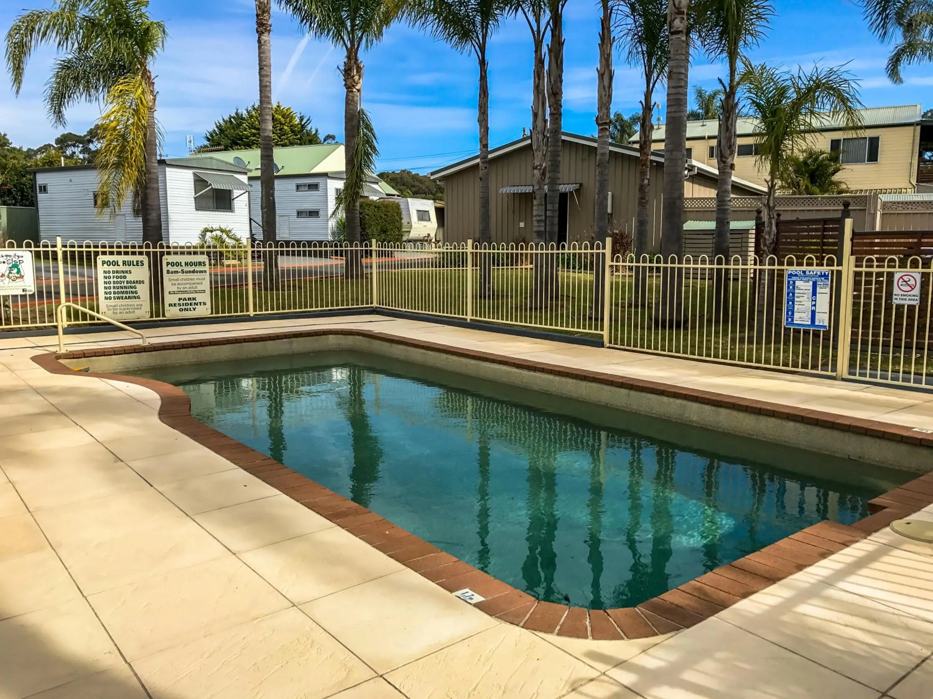 Swimming pool in Treehaven Tourist Park