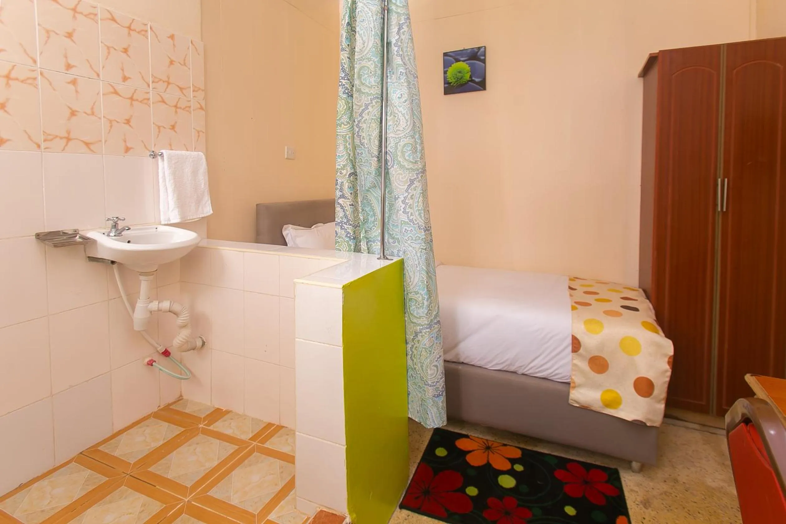 Bed in Zarita Boutique Hotel