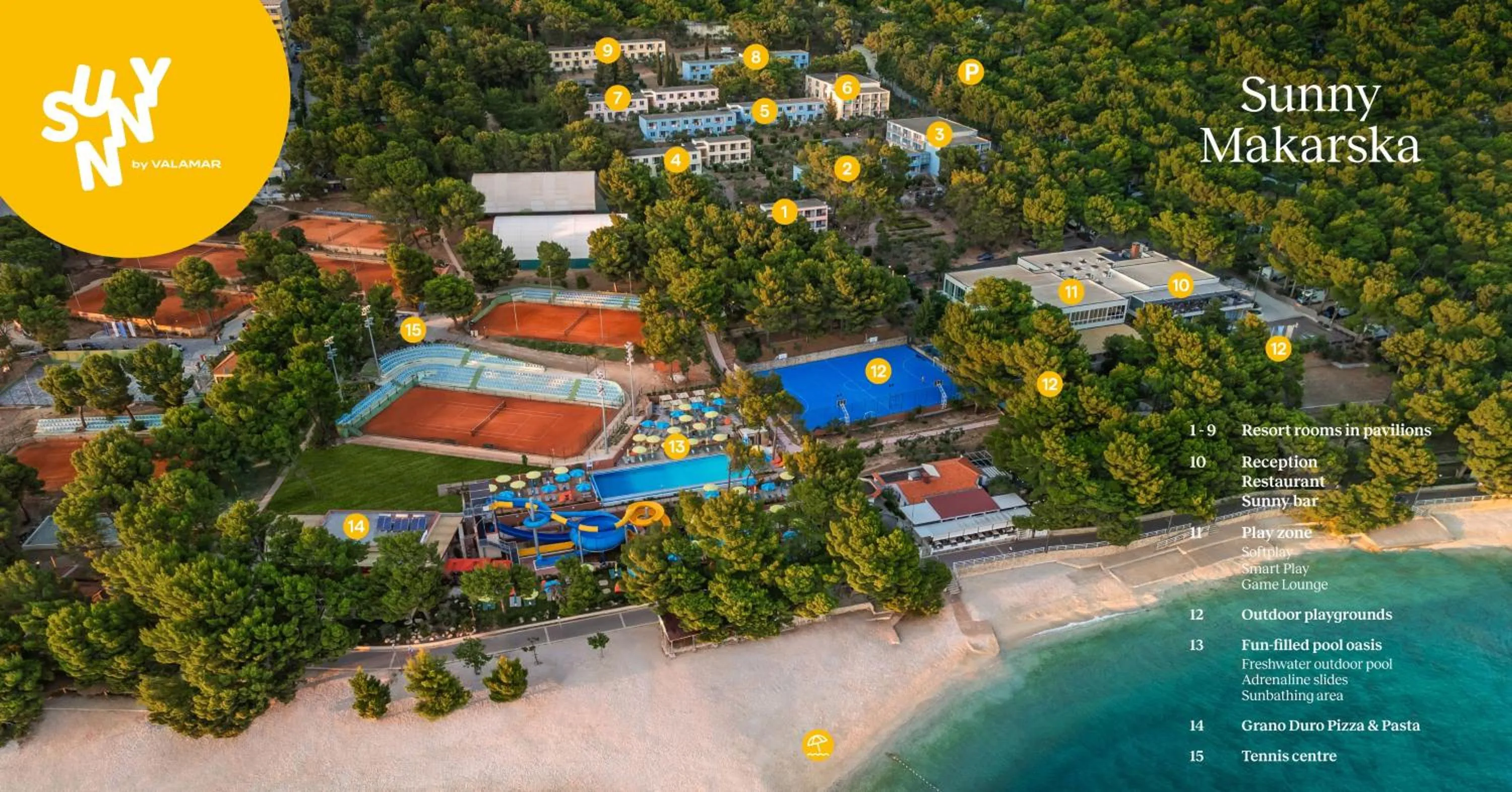 Bird's eye view in Sunny Makarska by Valamar