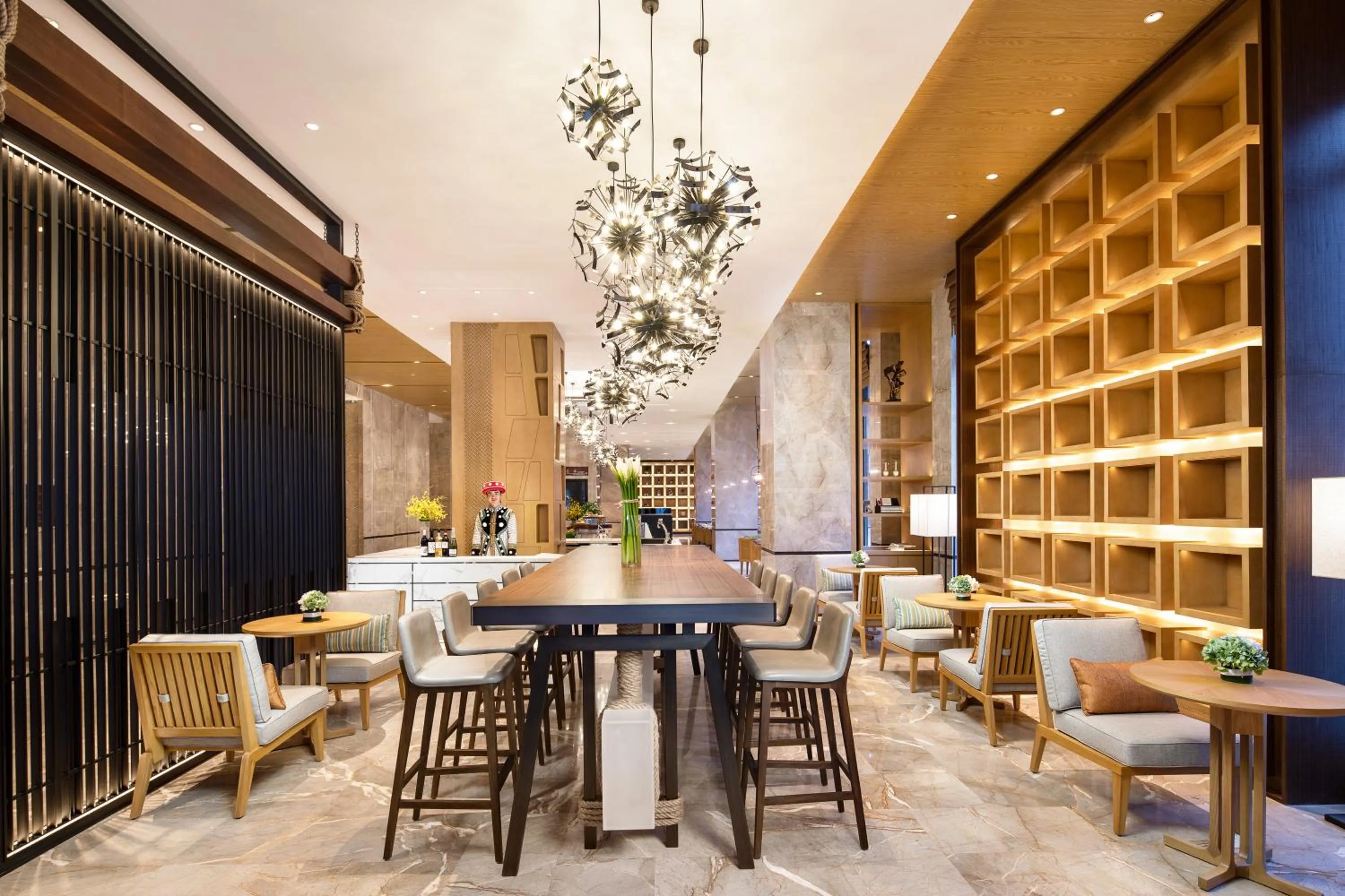Dining area in Hilton Garden Inn Nujiang