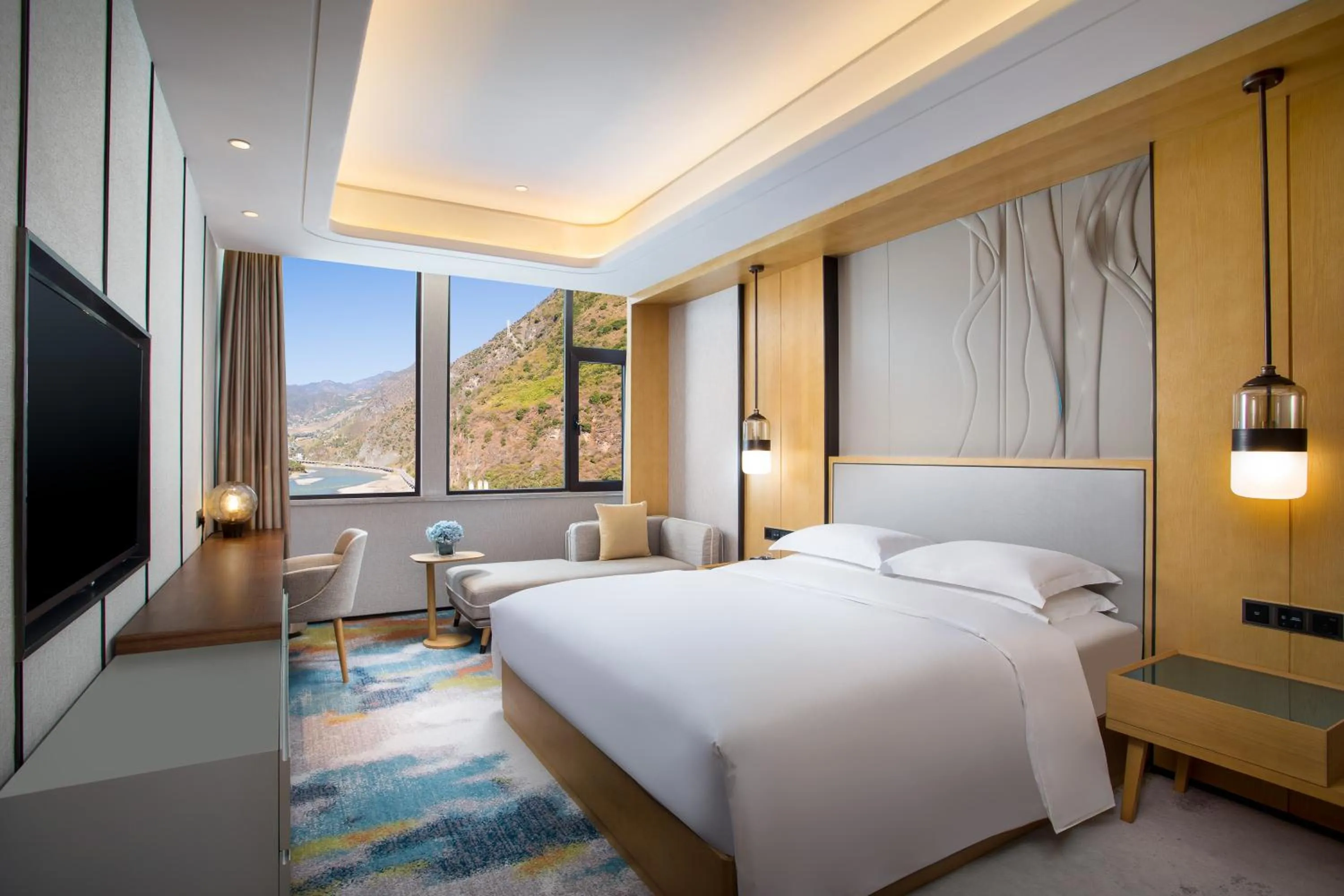 Bed in Hilton Garden Inn Nujiang