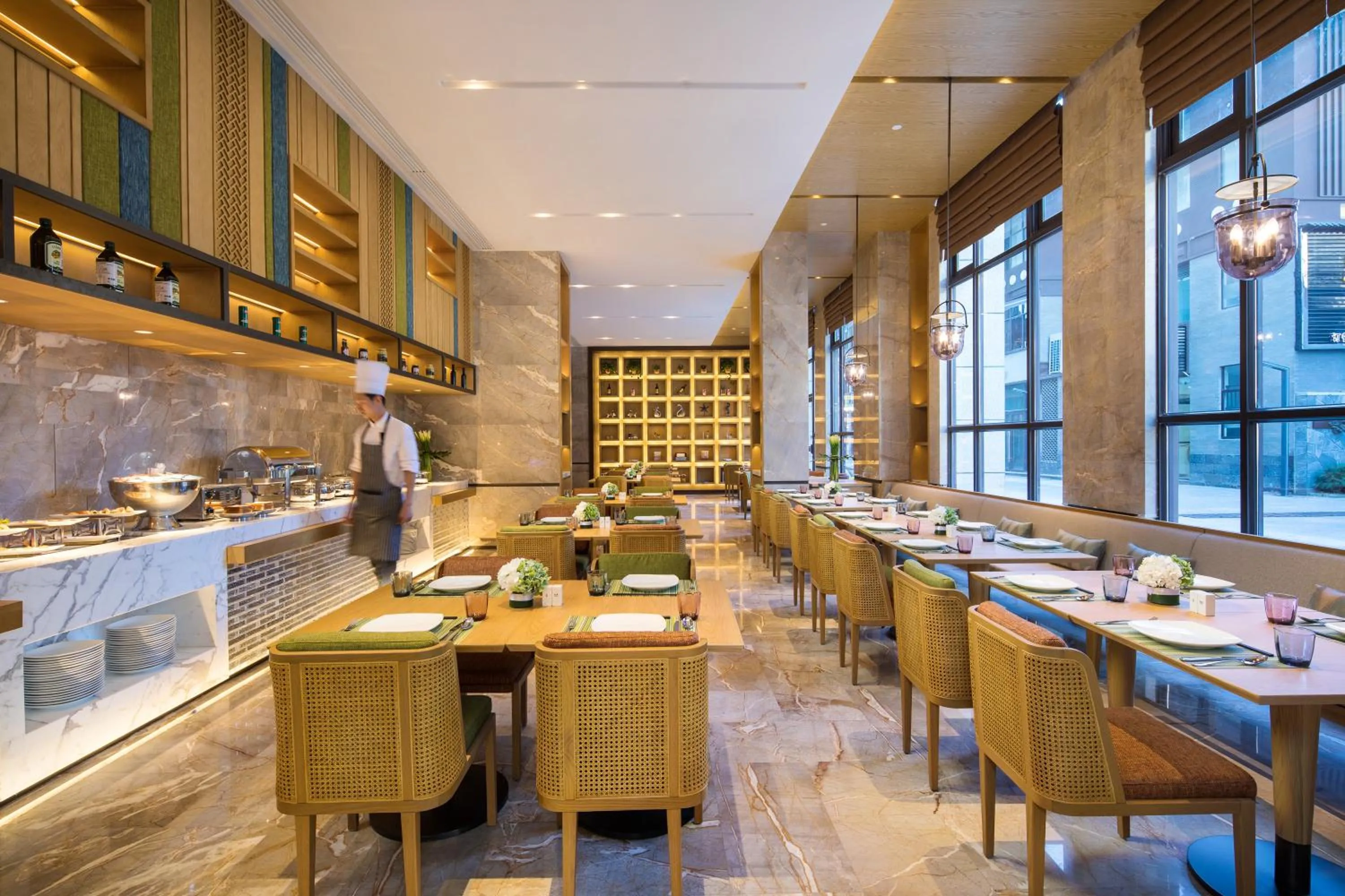 Breakfast in Hilton Garden Inn Nujiang