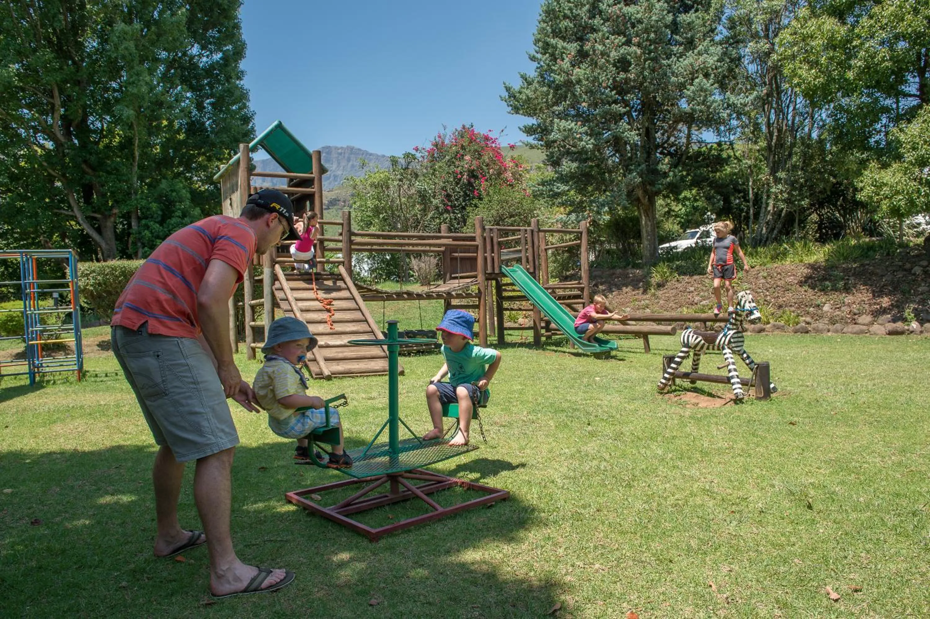 Children play ground in Cathedral Peak Hotel