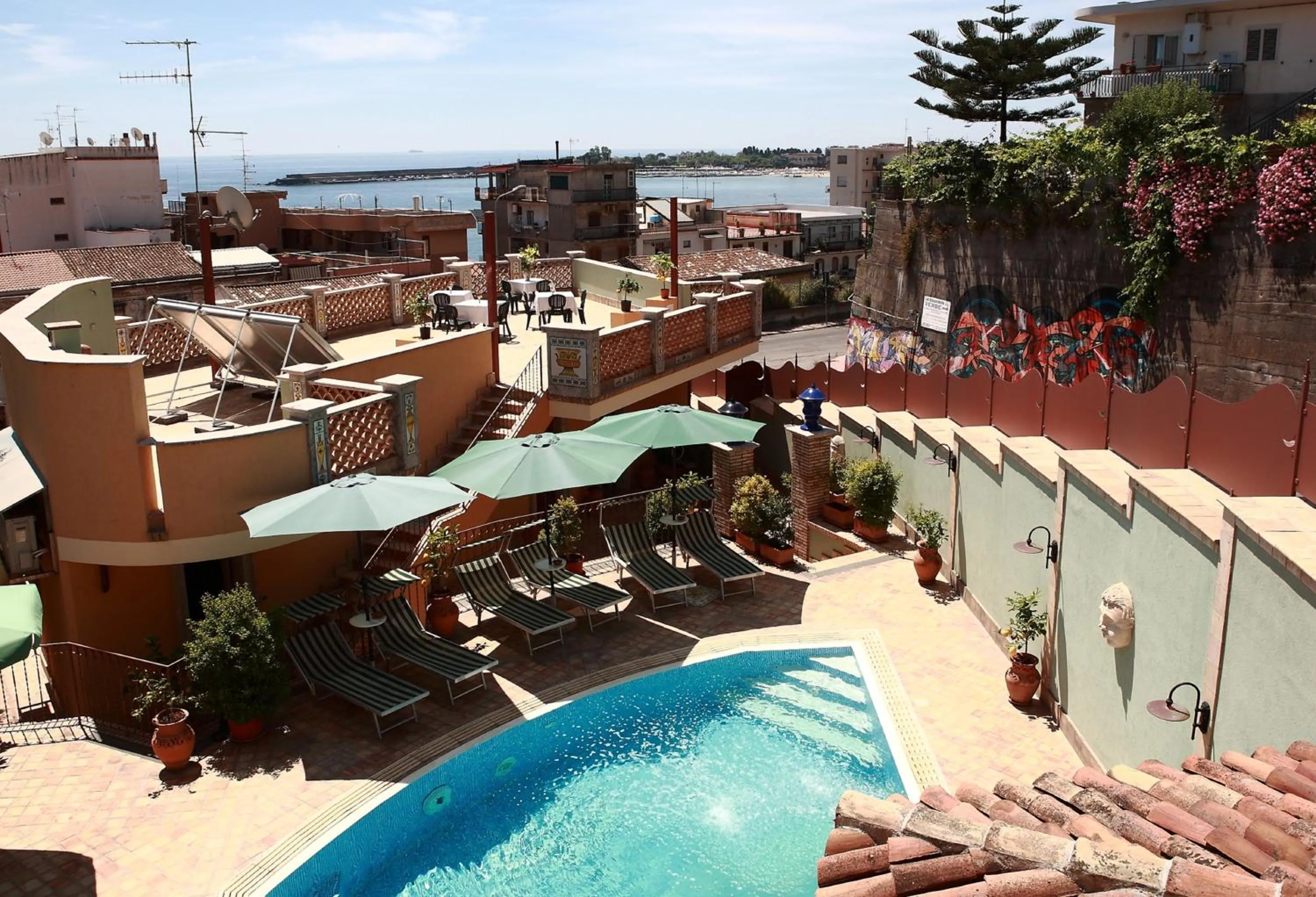 Pool view in Villa Cristina