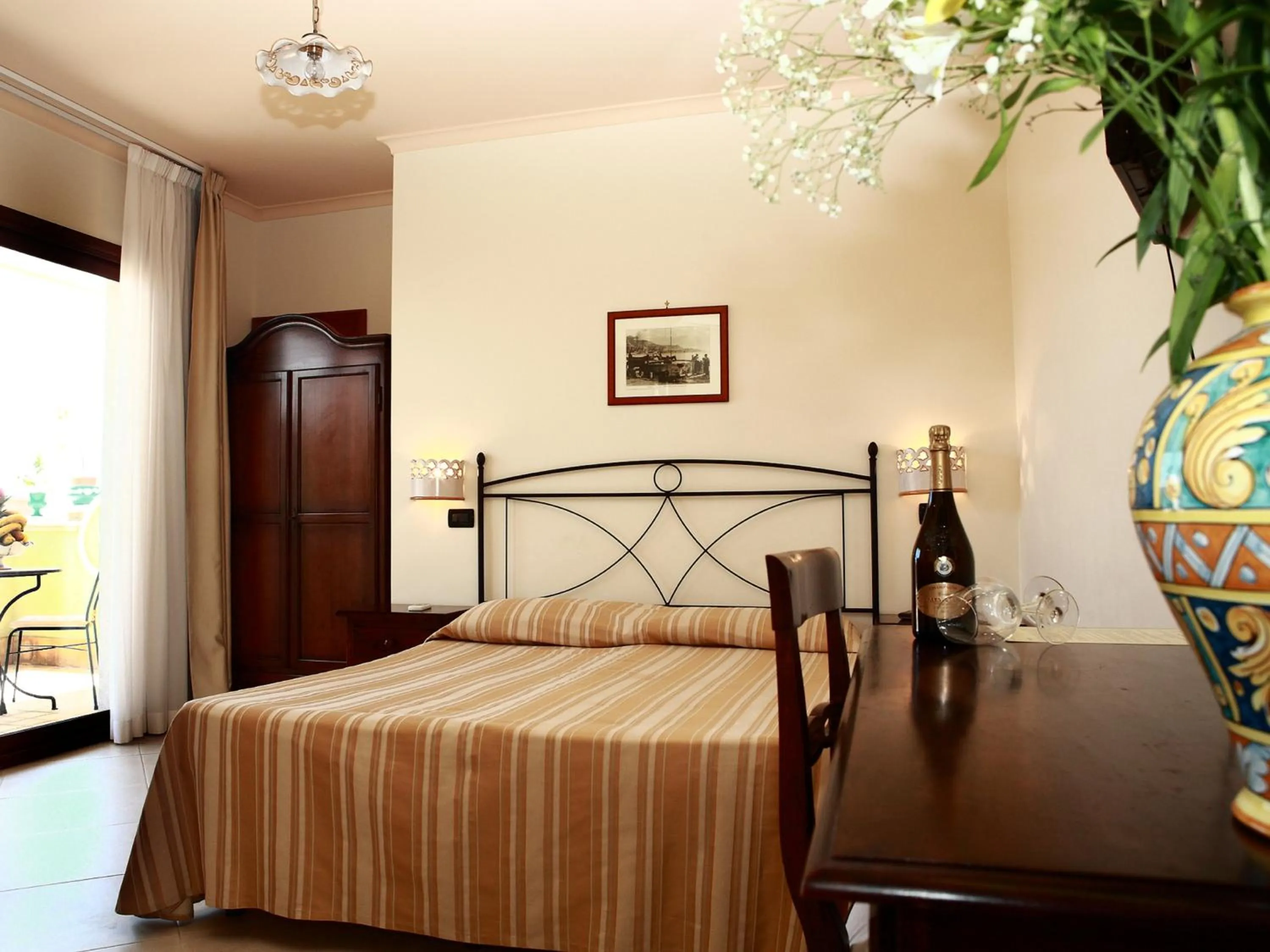 Bedroom, Bed in Villa Cristina